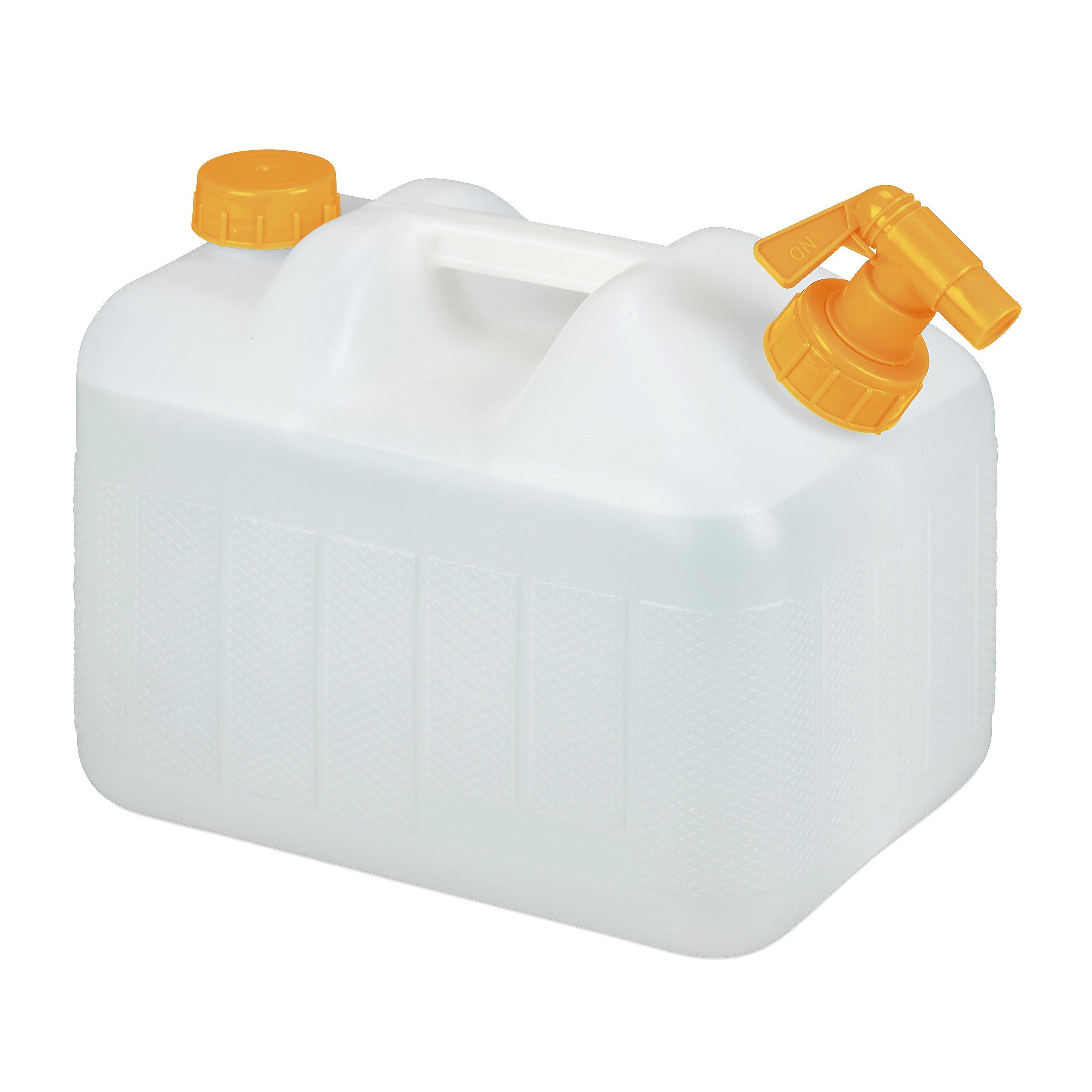 relaxdays Wassertank Wasserkanister mit Hahn, 10 Liter
