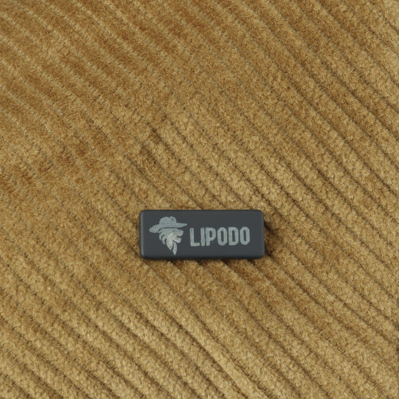 Lipodo (1-St) Made Schirm, Italy mit Flat Baumwollcap dunkelbeige in Cap