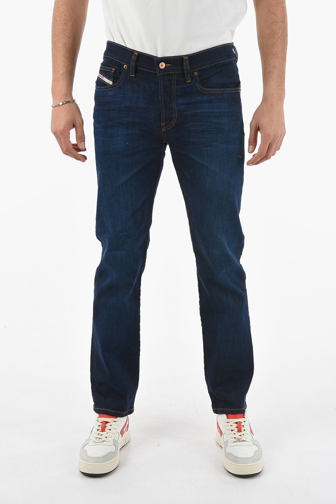0GDAO mit Stretch-Anteil Diesel Style, Straight-Jeans D-MIHTRY Herren Jeans 5-Pocket Diesel