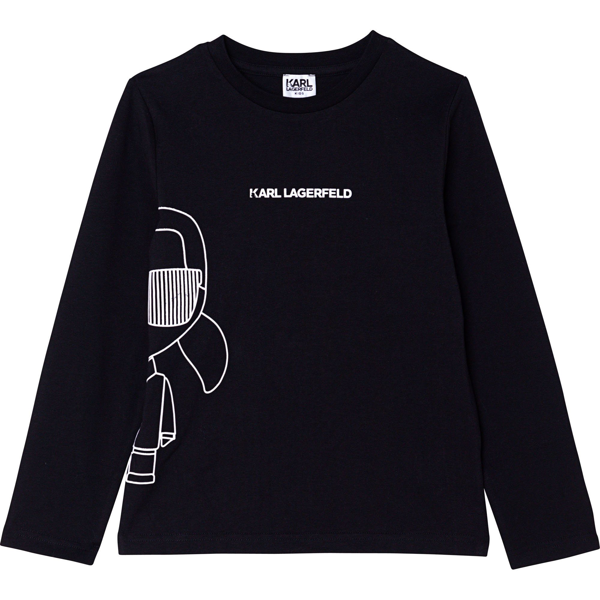 KARL LAGERFELD Langarmshirt Karl Lagerfeld Kids Langarmshirt schwarz ikonisch