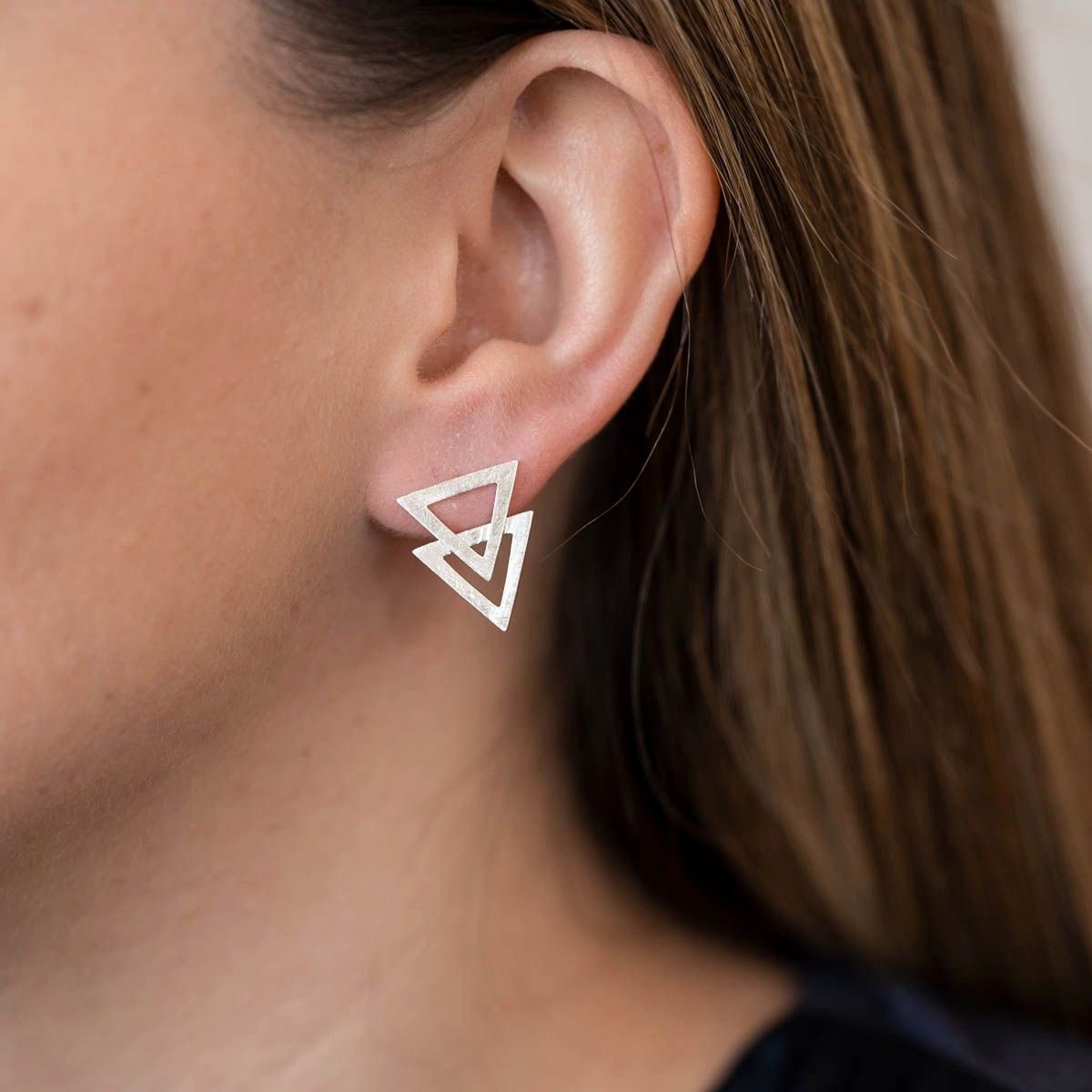 Materia Paar Ohrstecker Dreieck Ohrringe geometrisch günstig online kaufen