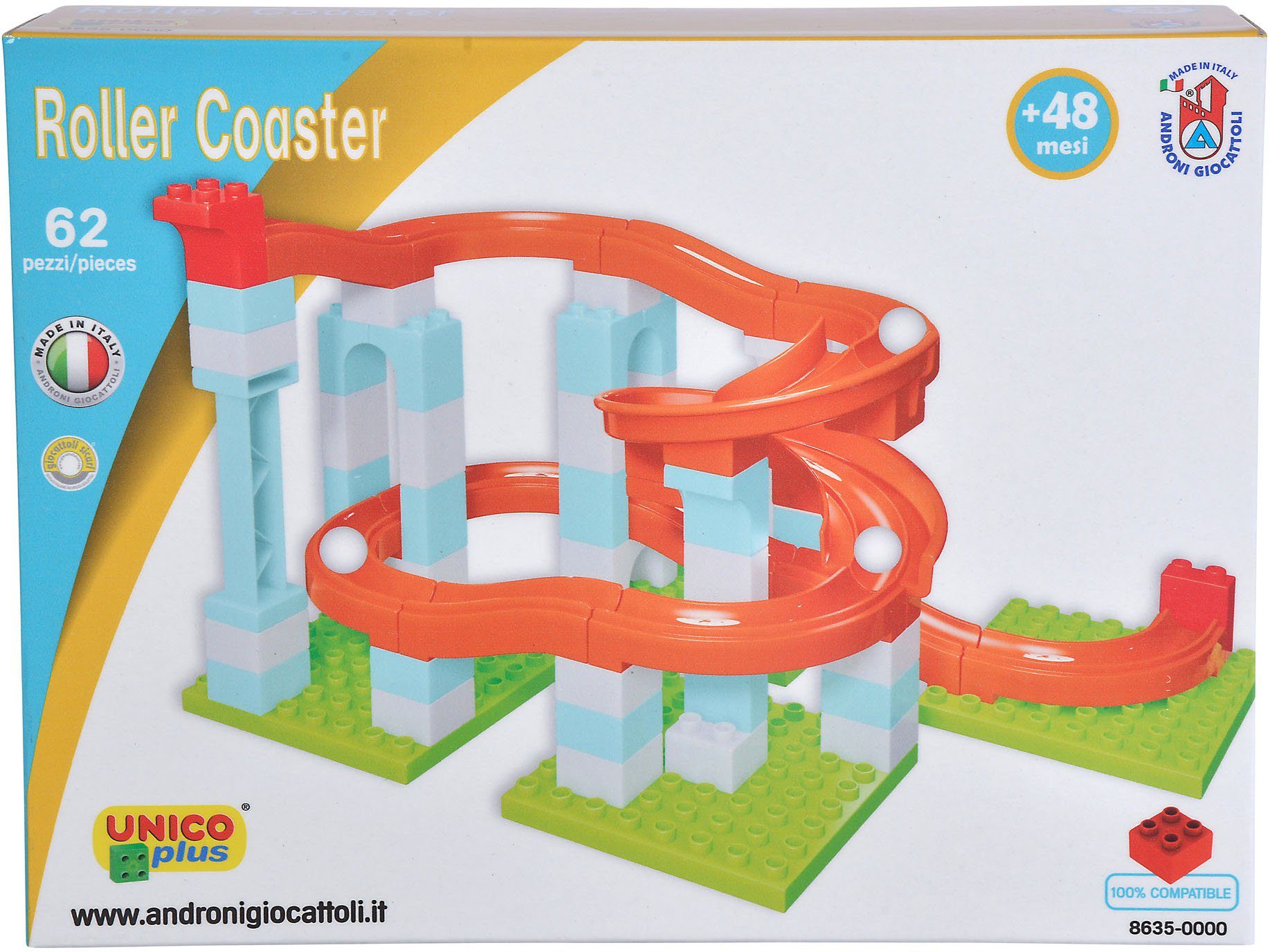 Image of Androni Marble track Roller Coaster Set 62 pieces.