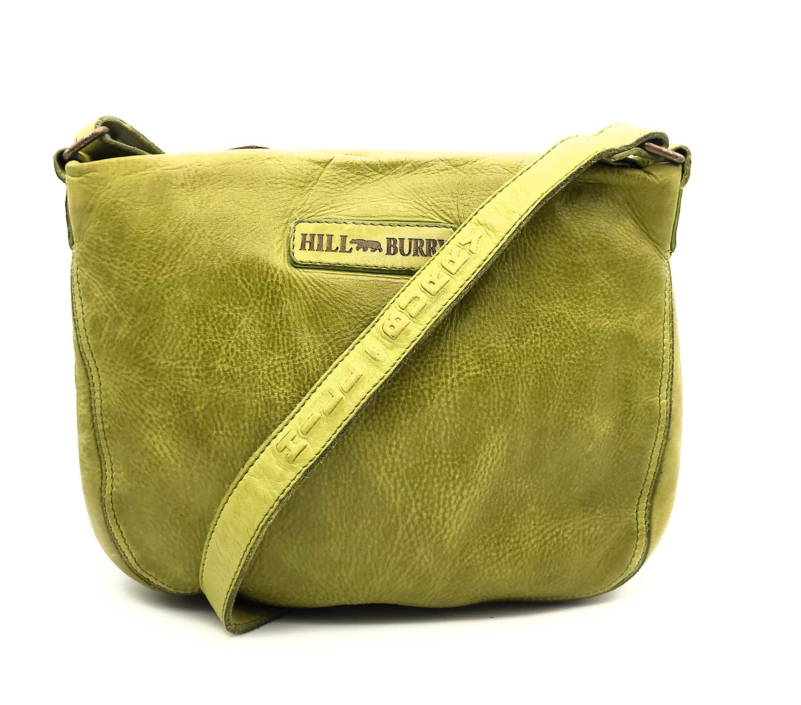 Hill Burry Schultertasche echt Leder Damen Handtasche aus edlem Waschleder