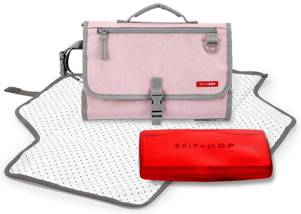 Skip Hop Wickeltasche Pronto, pink, mit Befestigung für Kinderwagen