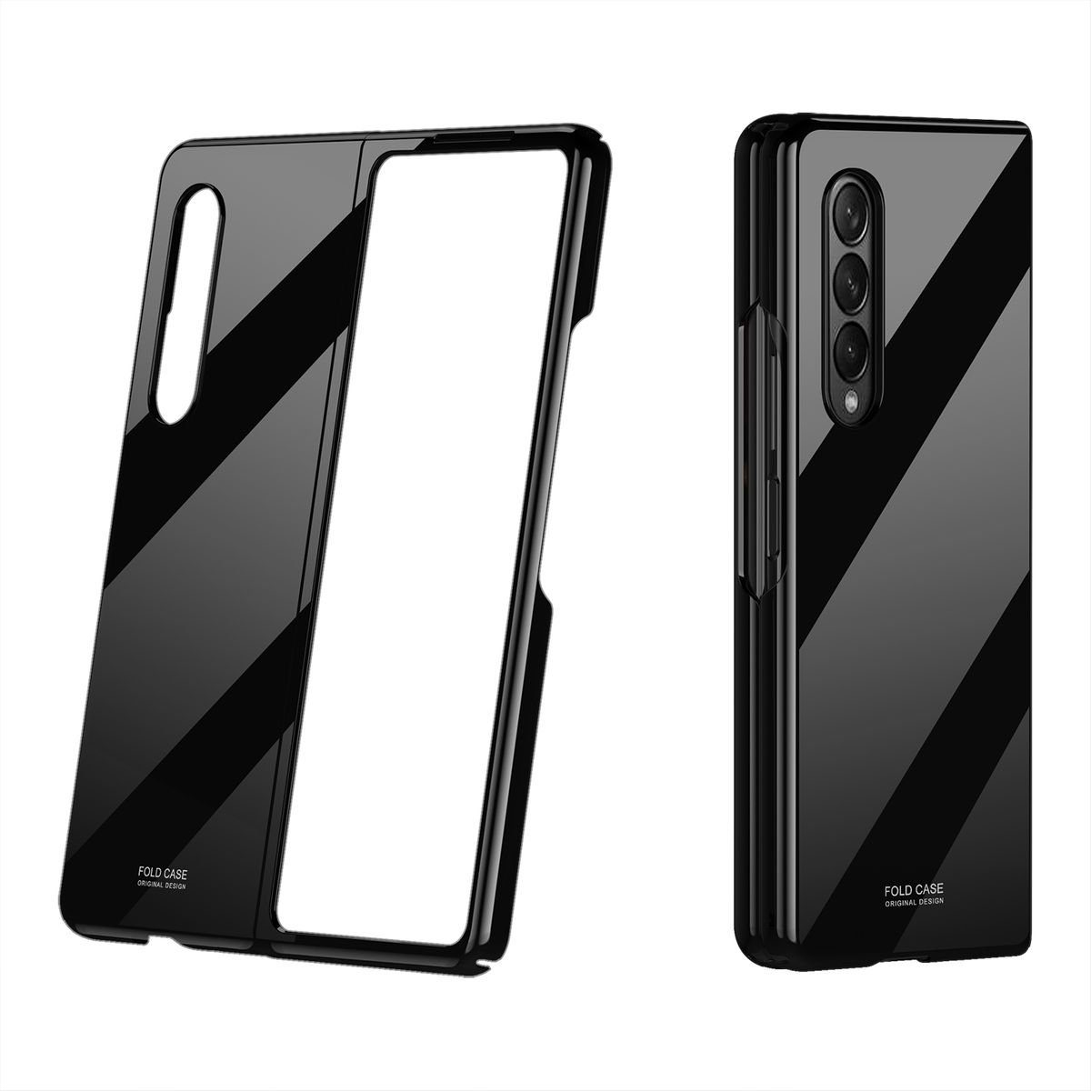Wigento Handyhülle Für Samsung Galaxy Z Fold4 Star Sense Paint Schocksichere Hülle Schutz Hart Cover Handy Tasche Muster Etuis Case Cover Neu