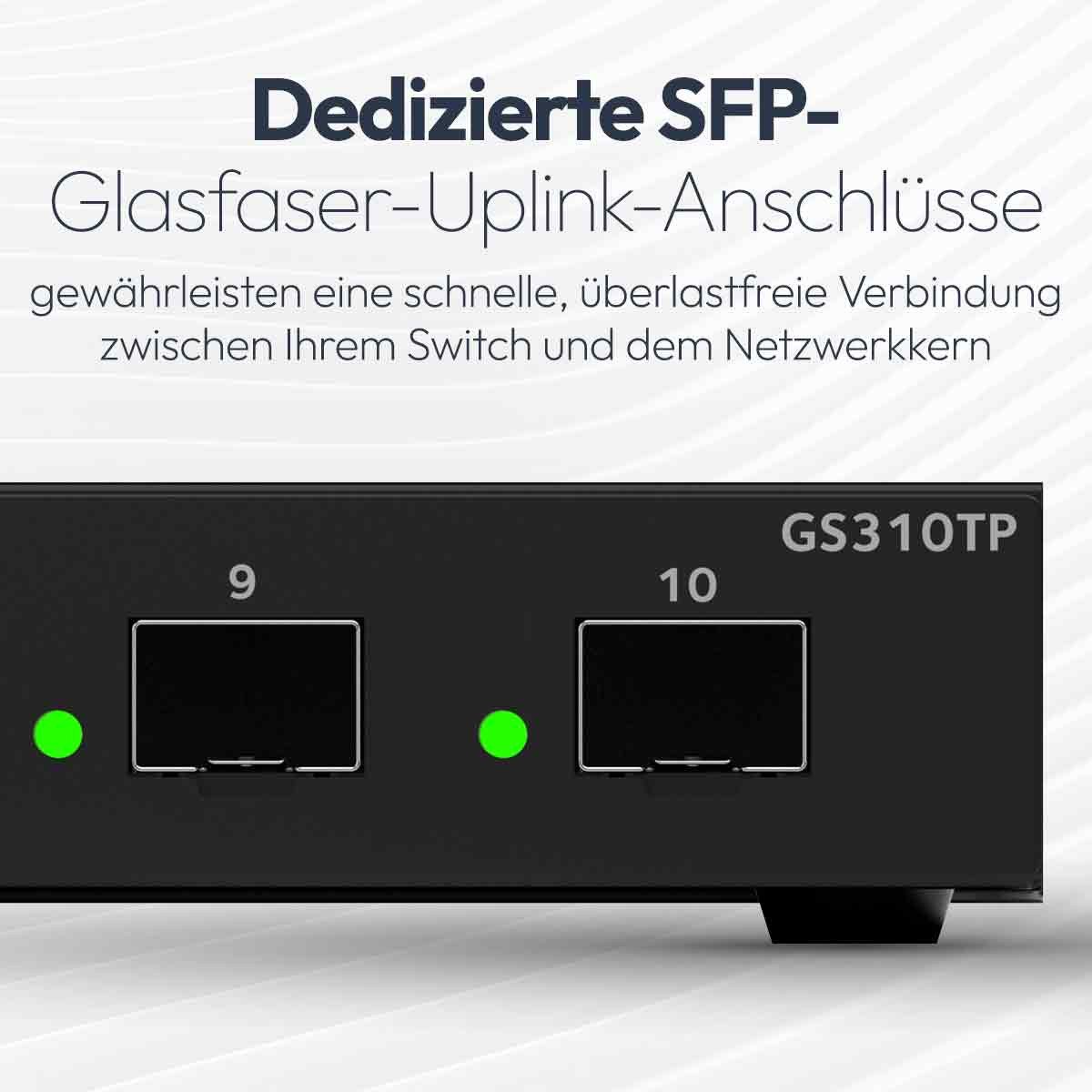 NETGEAR GS310TPv2 - 8-Port Gigabit PoE+ Smart Switch - Netzwerk-Switch (8 PoE+-Ports mit 55 W Gesamtleistung)