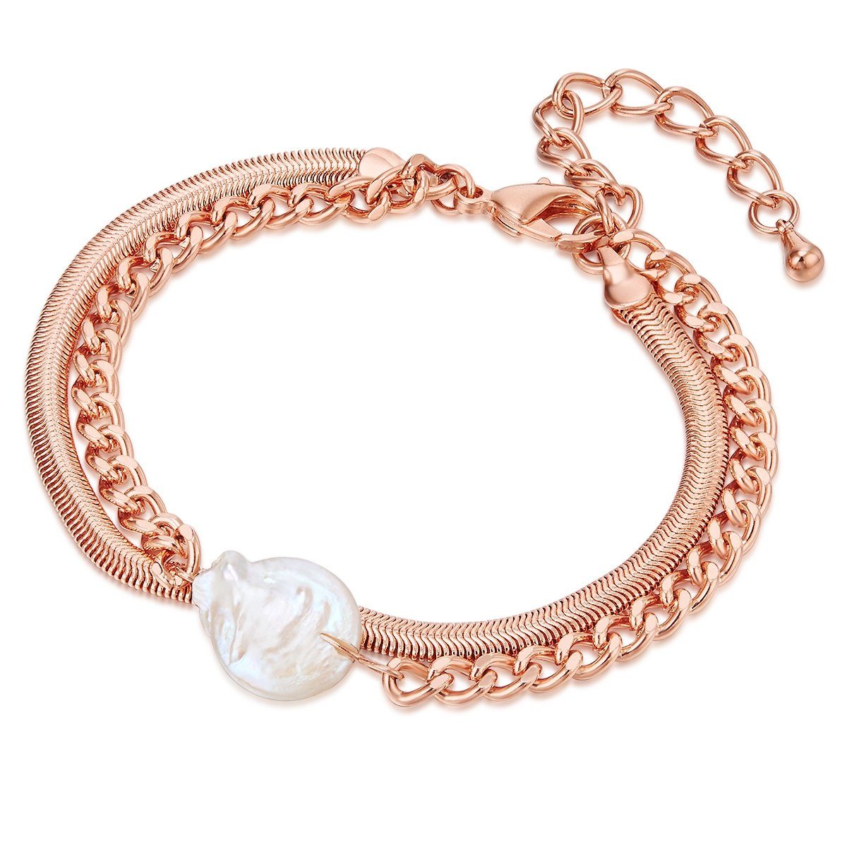 Lulu & Jane Perlenarmband roségold, Messing günstig online kaufen
