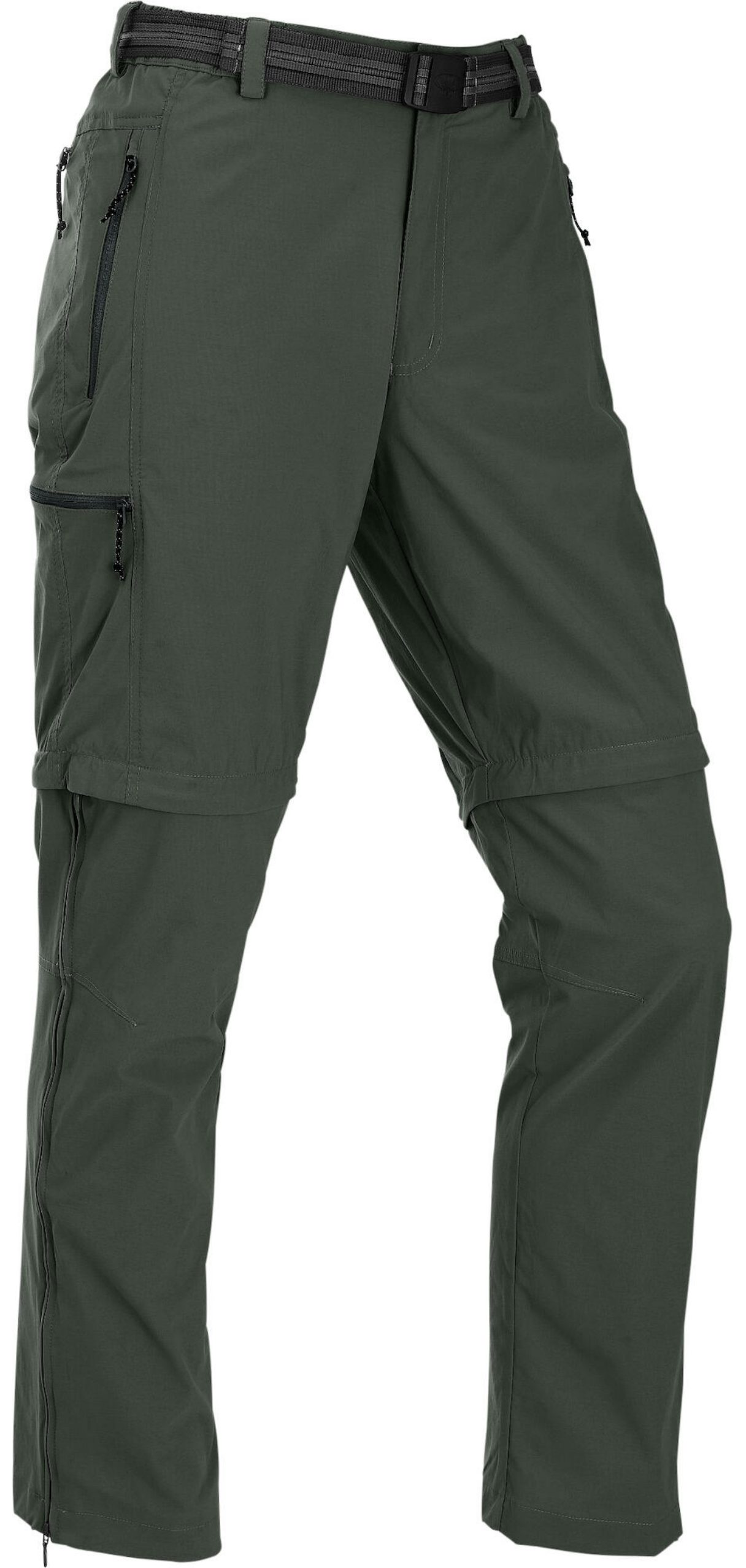 Maul Outdoorhose Quebec-T-Zipp off Hose elas, Kurzgrösse forest green