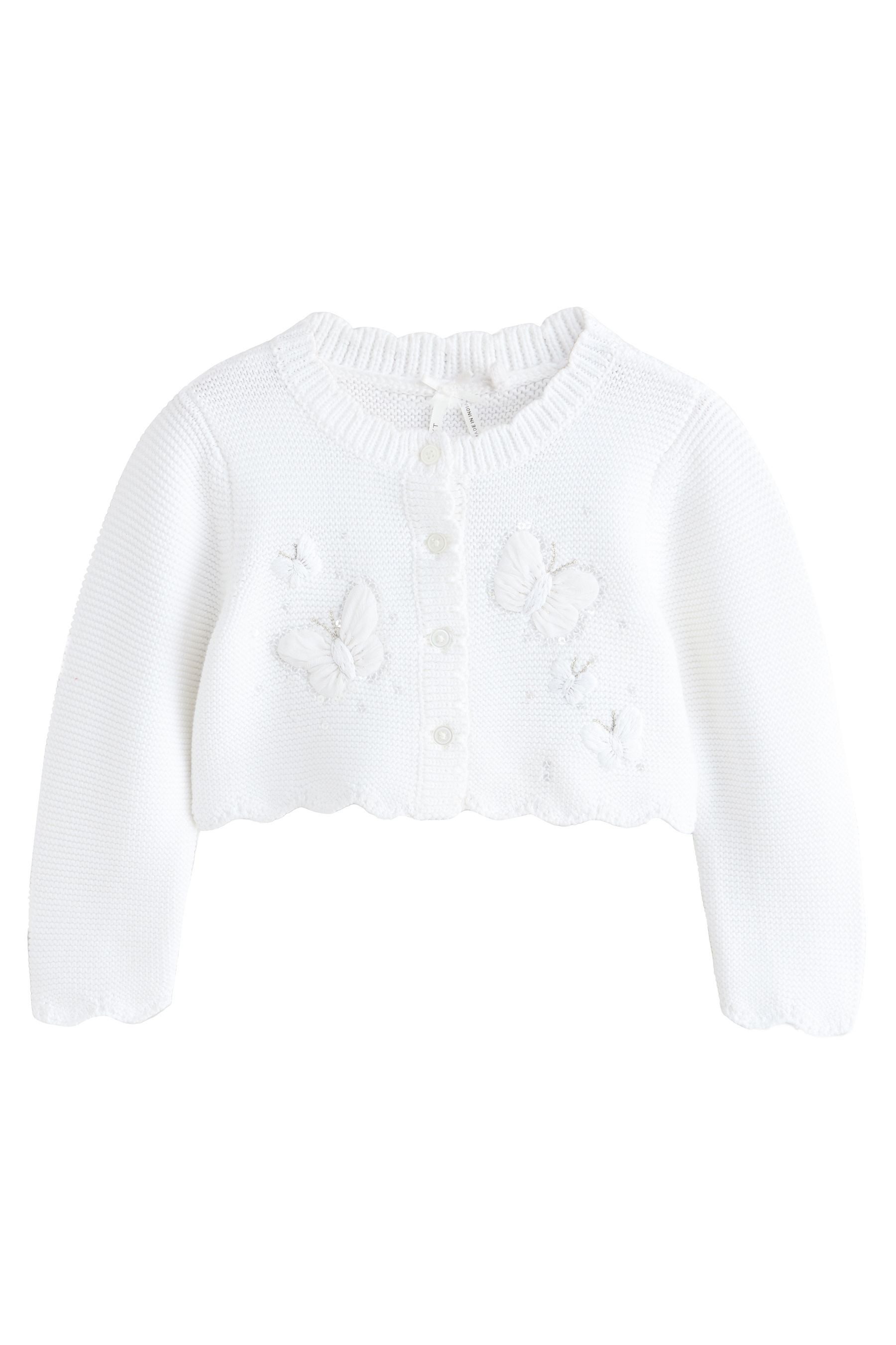 Next Strickjacke Bestickter Bolero (1-tlg)