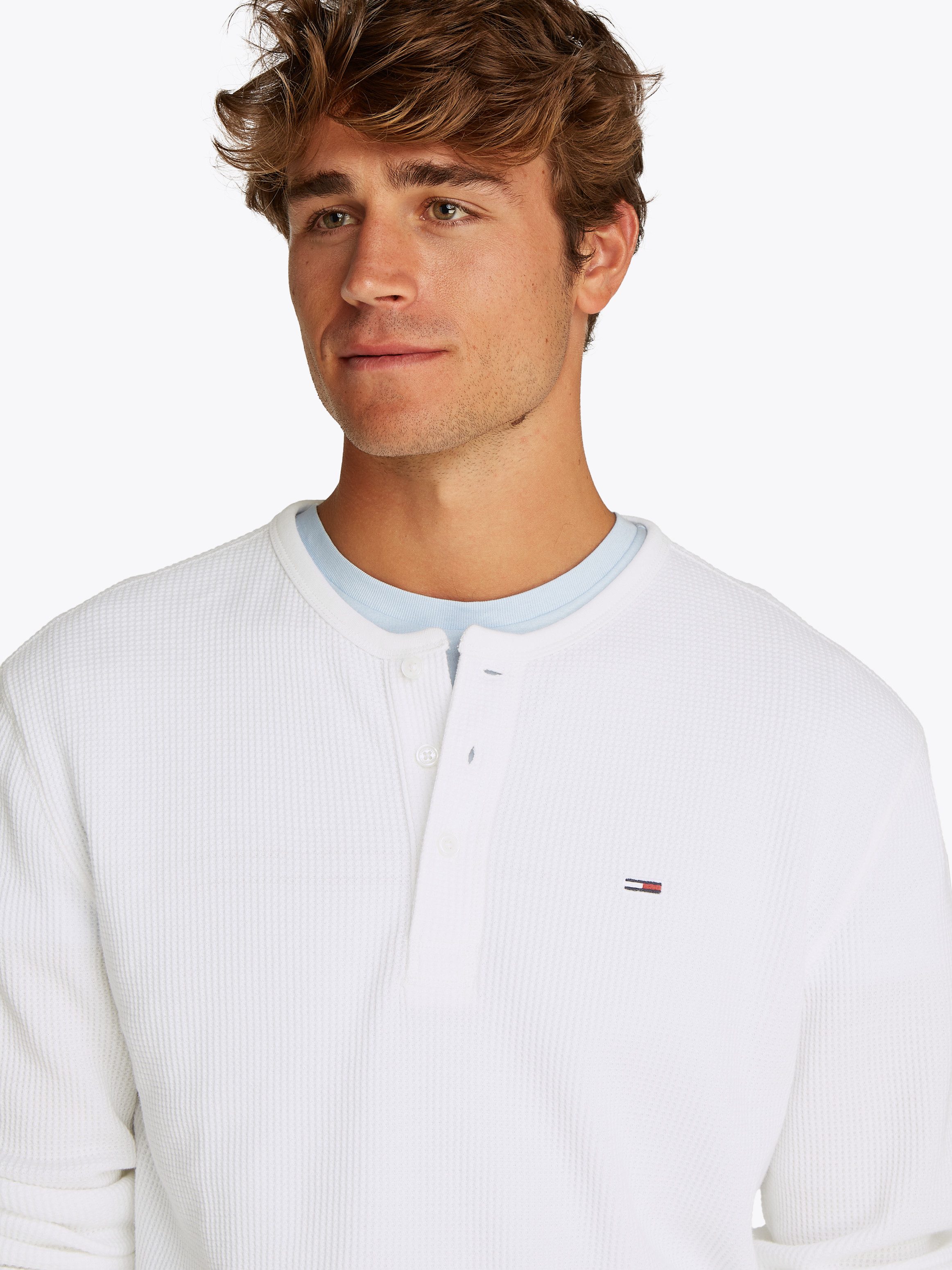 Tommy Jeans Henleyshirt TJM REG WAFFLE günstig online kaufen