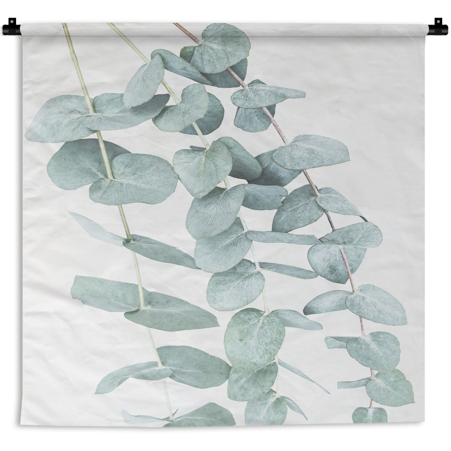 Wanddekoobjekt Schlafzimmer, MuchoWow Kleid, - für Pflanzen Weiß - Blätter, - Grün Wandbehang, Kinderzimmer Natur Wohnzimmer, Wanddeko -