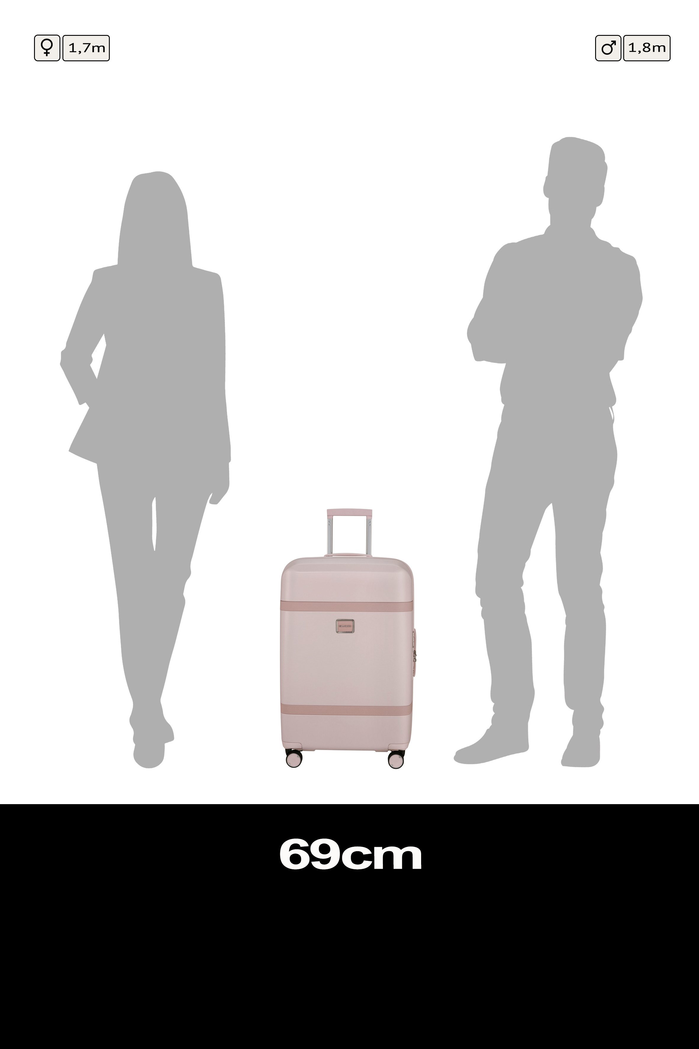 Samsonite Hartschalen-Trolley IMAGE, 4 Rollen, mit Teleskopgriff und Soft-Touch-Tragegriff, mit Premium-Nassbeutel