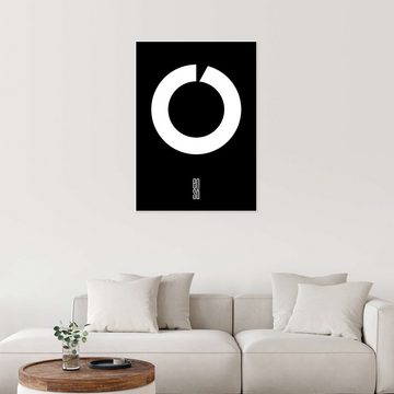 Posterlounge Poster THE USUAL DESIGNERS, Enso in der Schweiz, Wohnzimmer Minimalistisch Illustration