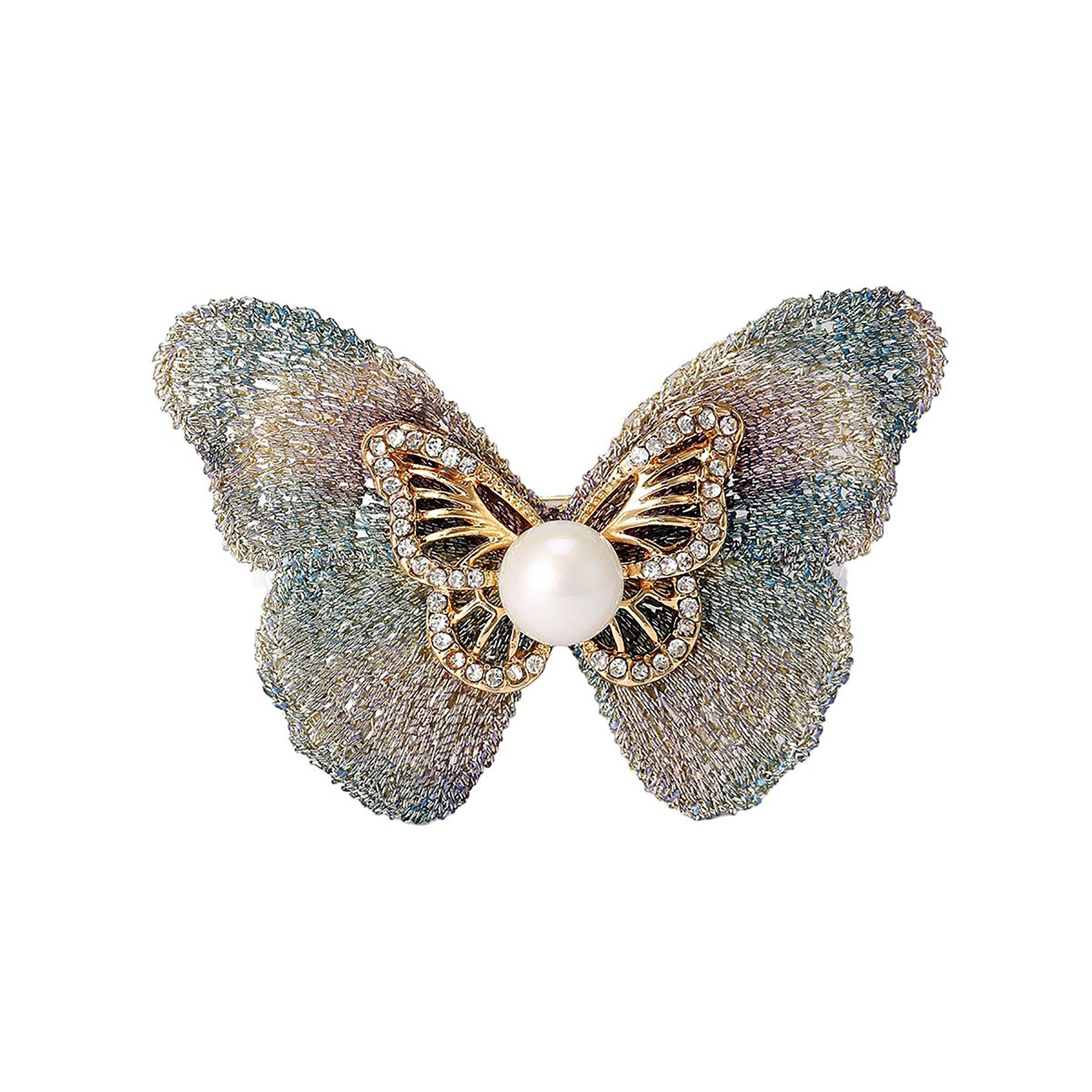 Tapferer Ping Brosche Schmetterlingsbrüste sind voller Bohrkleider in Anzügen (1-tlg)