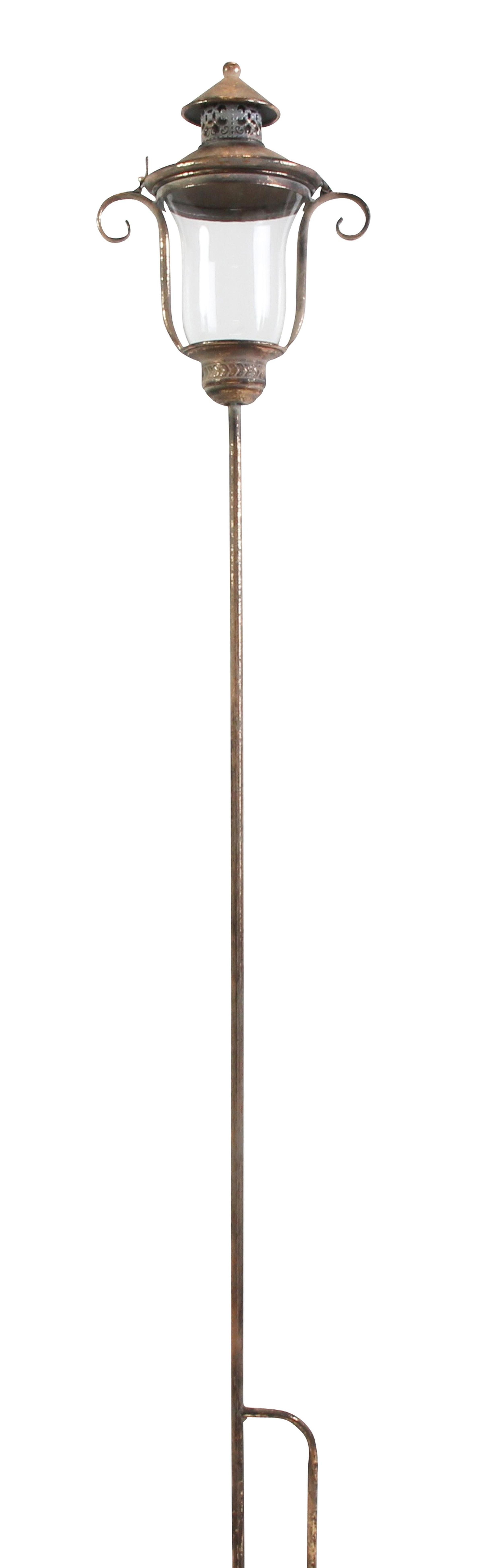 Gartenstecker Stablaterne Metall Antik Design 118cm – Gartenstecker