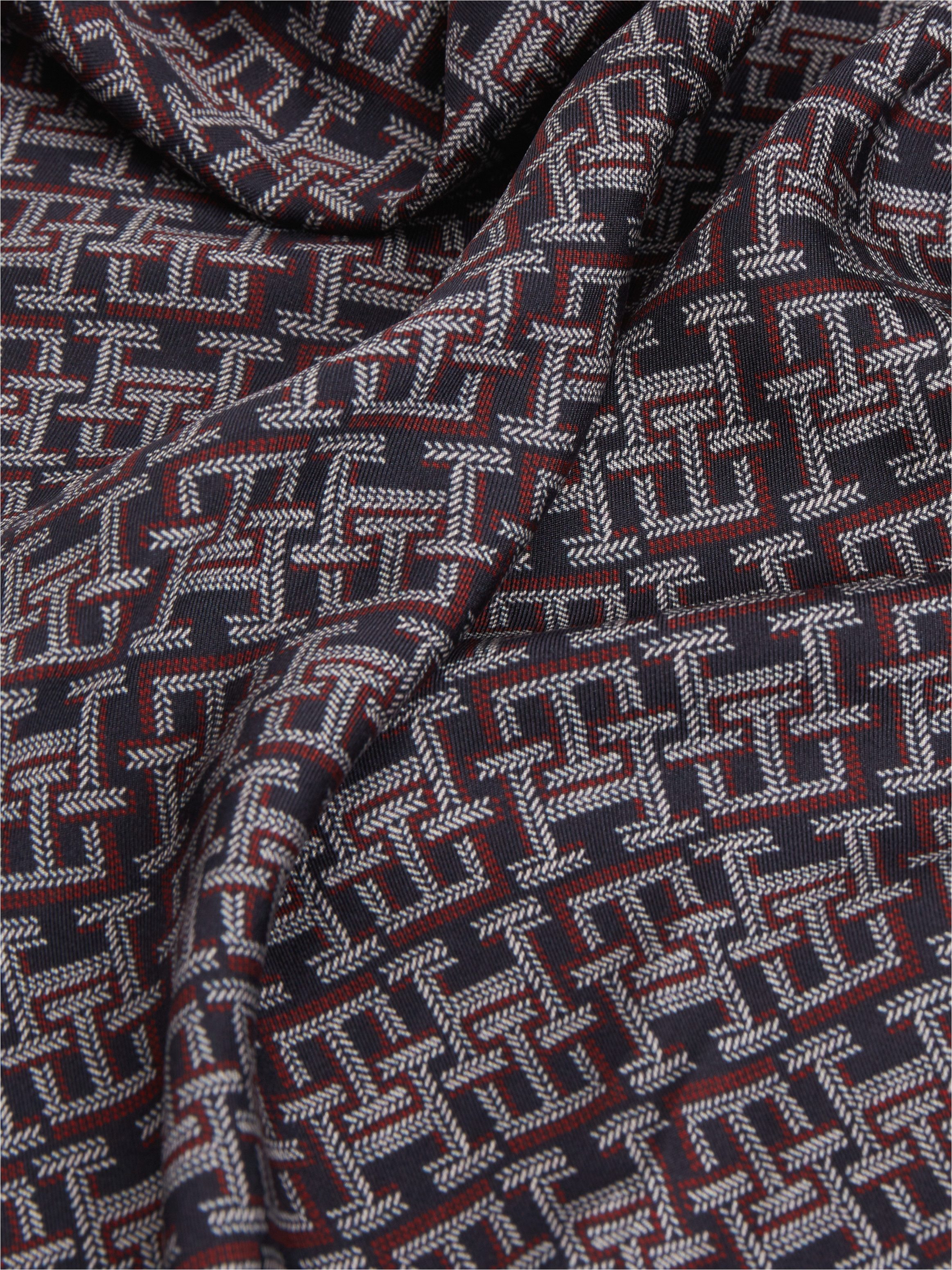 Tommy Hilfiger Seidenschal TMONOGRAM SILK SQUARE, Regular fit mit Monogramprint
