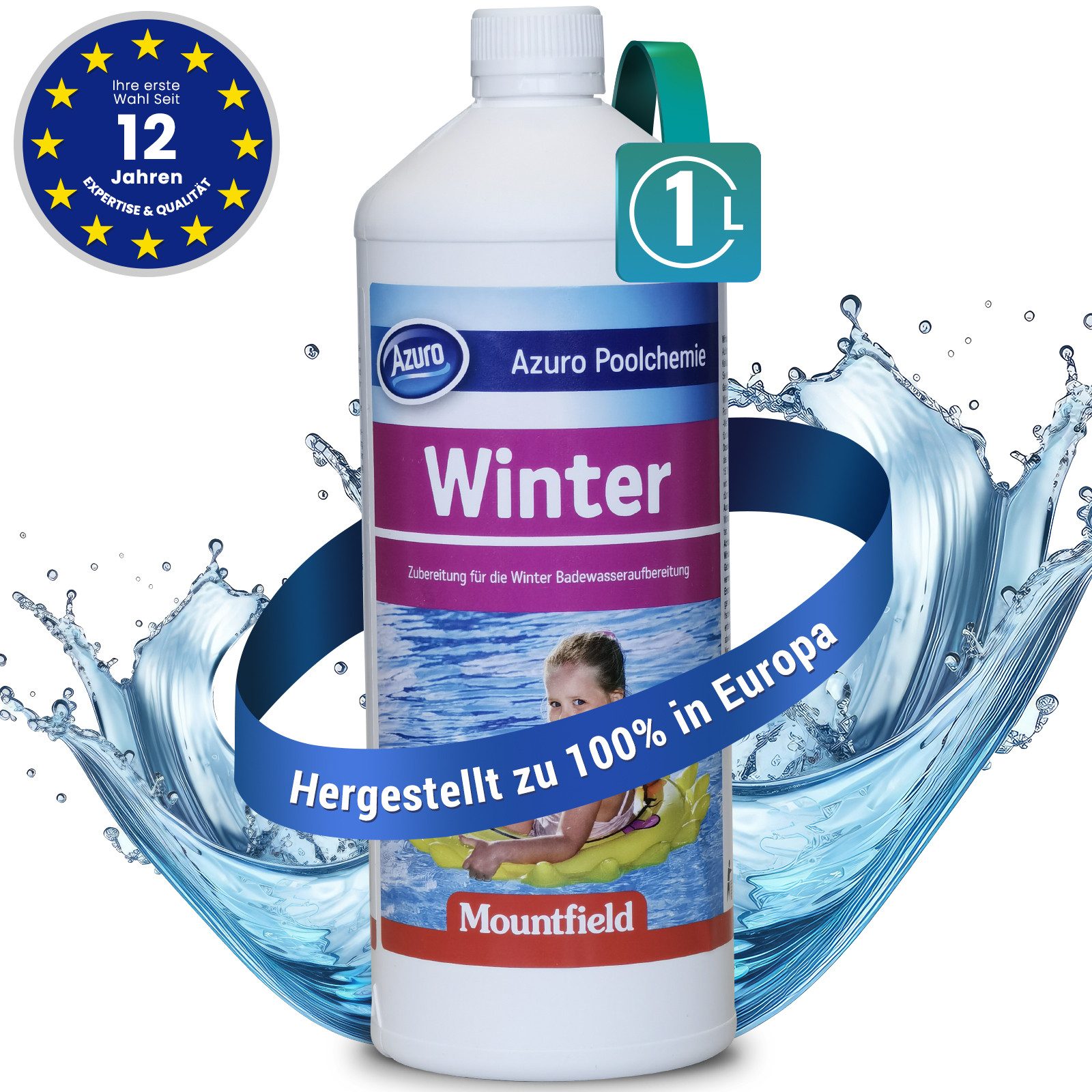 Azuro Poolpflege Winter Winterschutzmittel für Pool 1L/3L, Verhindert Kalka günstig online kaufen