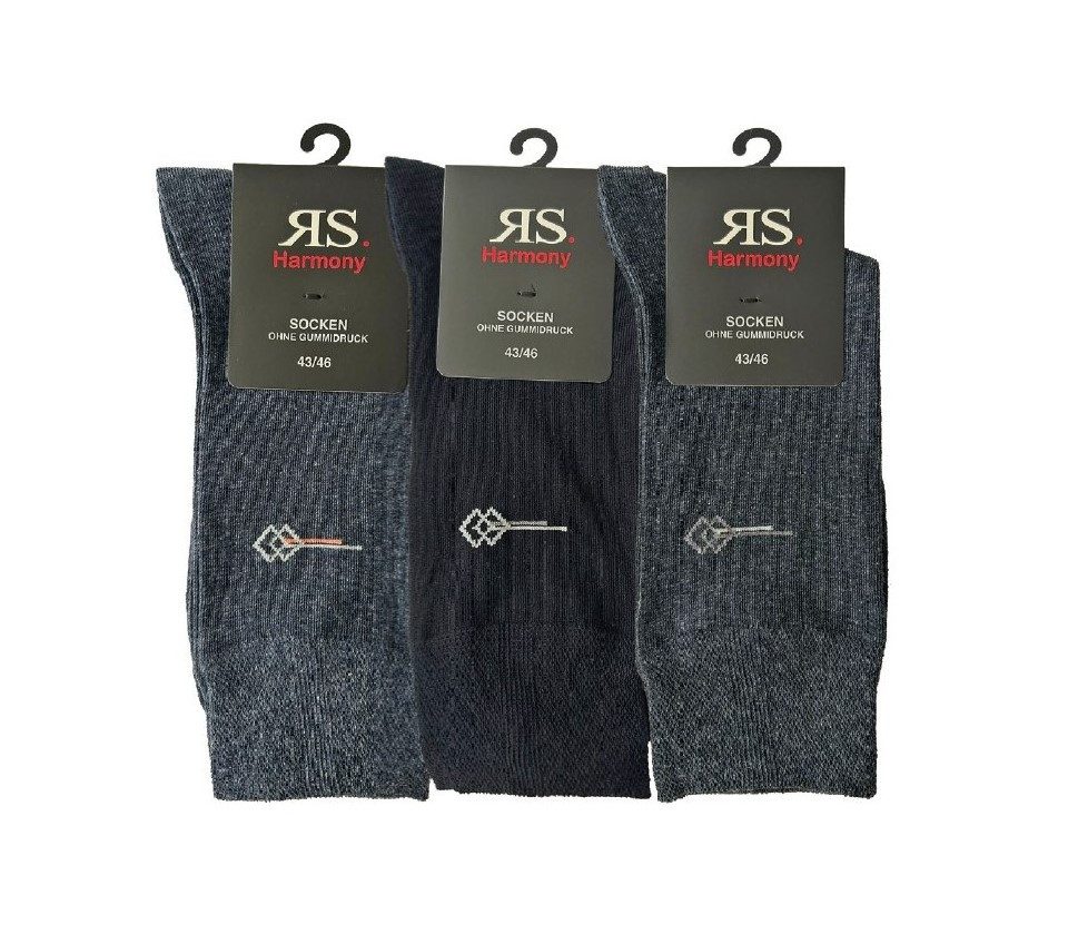 RS Harmony Socken 3 Paar RS. Harmony 31019 Socken / Strümpfe jeanstöne XL 47-50
