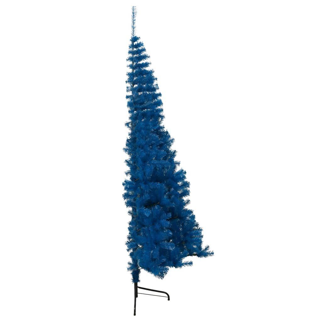240 Blau cm Weihnachtsbaum furnicato Künstlicher PVC Ständer Halb-Weihnachtsbaum mit Künstlicher