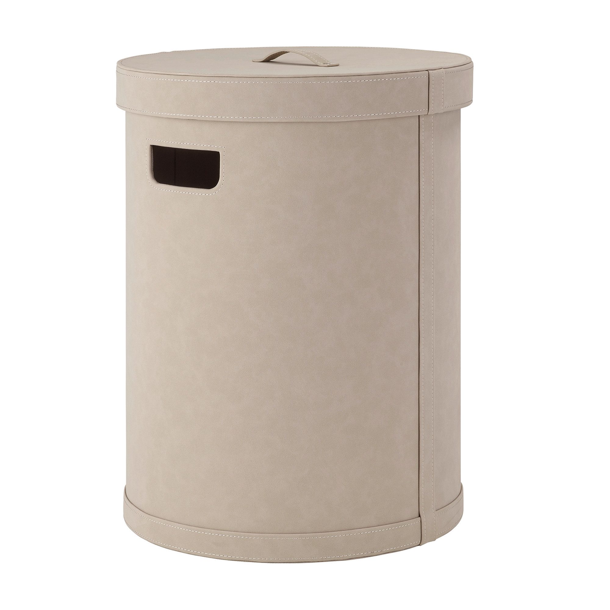 blomus Wäschebox Корзины для белья -SAHLA- Wäschesack, Sammler: aus Wildleder, Zylindrische Form, inkl. Verschluss, Komfort