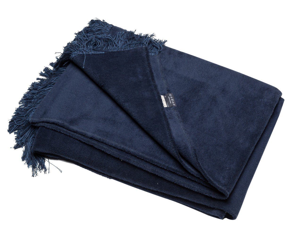 Wohndecke Vienna 'Uni' mit Fransen 150 x 200 cm, DAVID FUSSENEGGER günstig online kaufen