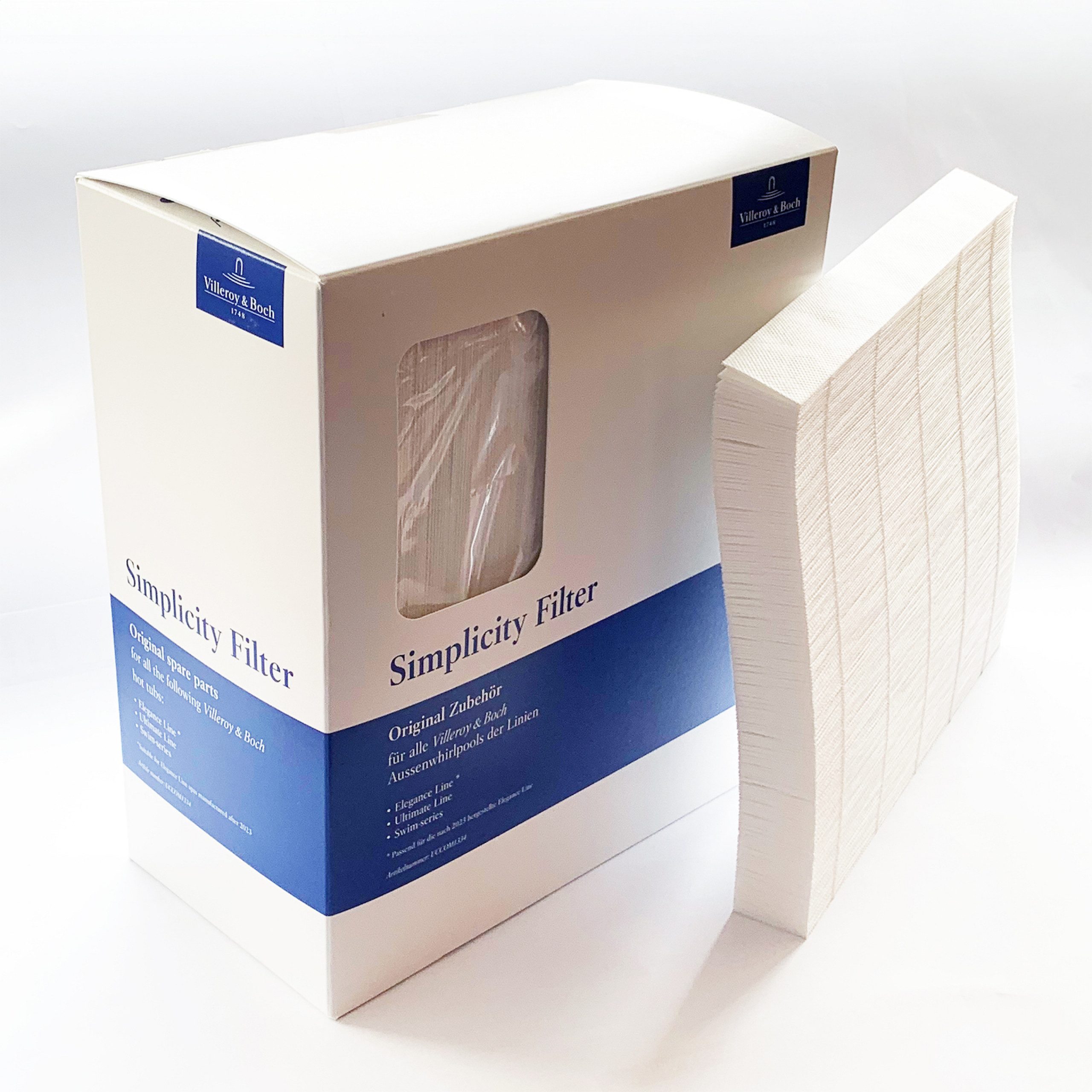Villeroy & Boch Pool-Filterkartusche Villeroy & Boch Filterset 4x Filter für Elegance Line Ersatzfilter