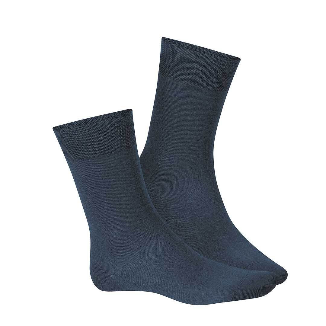Hudson Basicsocken RELAX EXQUISIT (1-Paar) Herren Socken aus 97% feinster Baumwolle Marine 0335