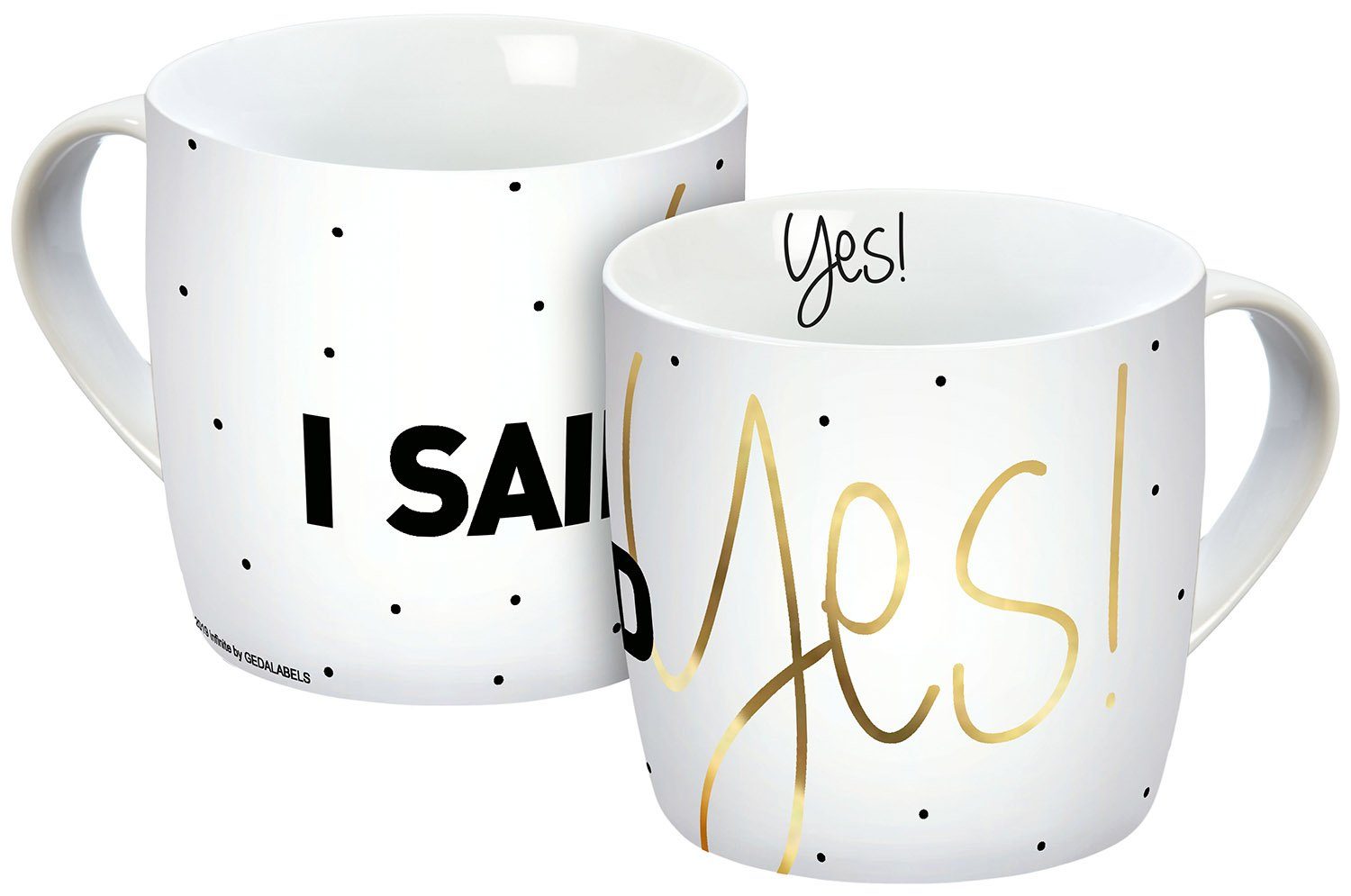 Tasse I said Yes Echtgold