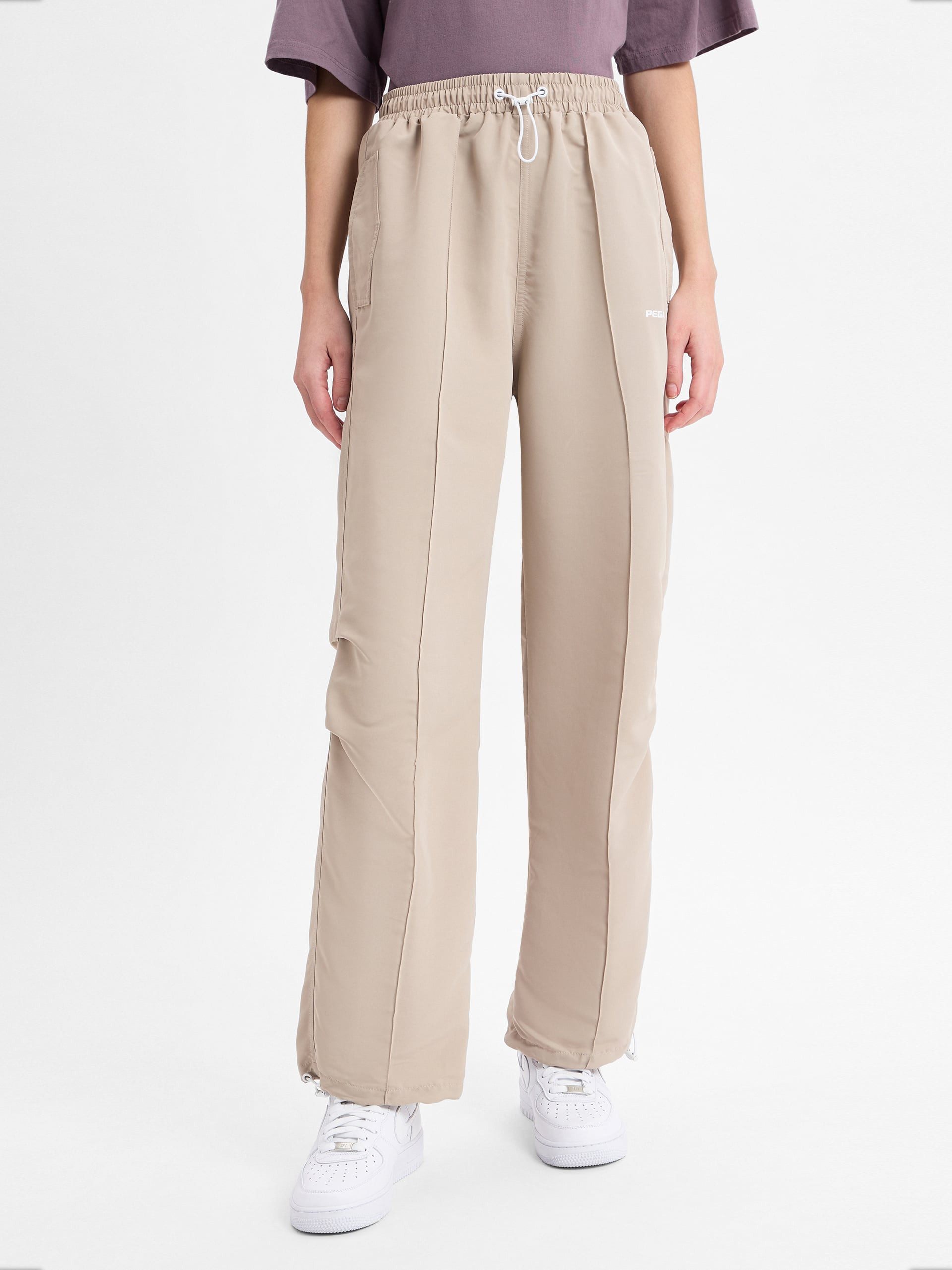 PEGADOR Bundfaltenhose Leonie Track Pants
