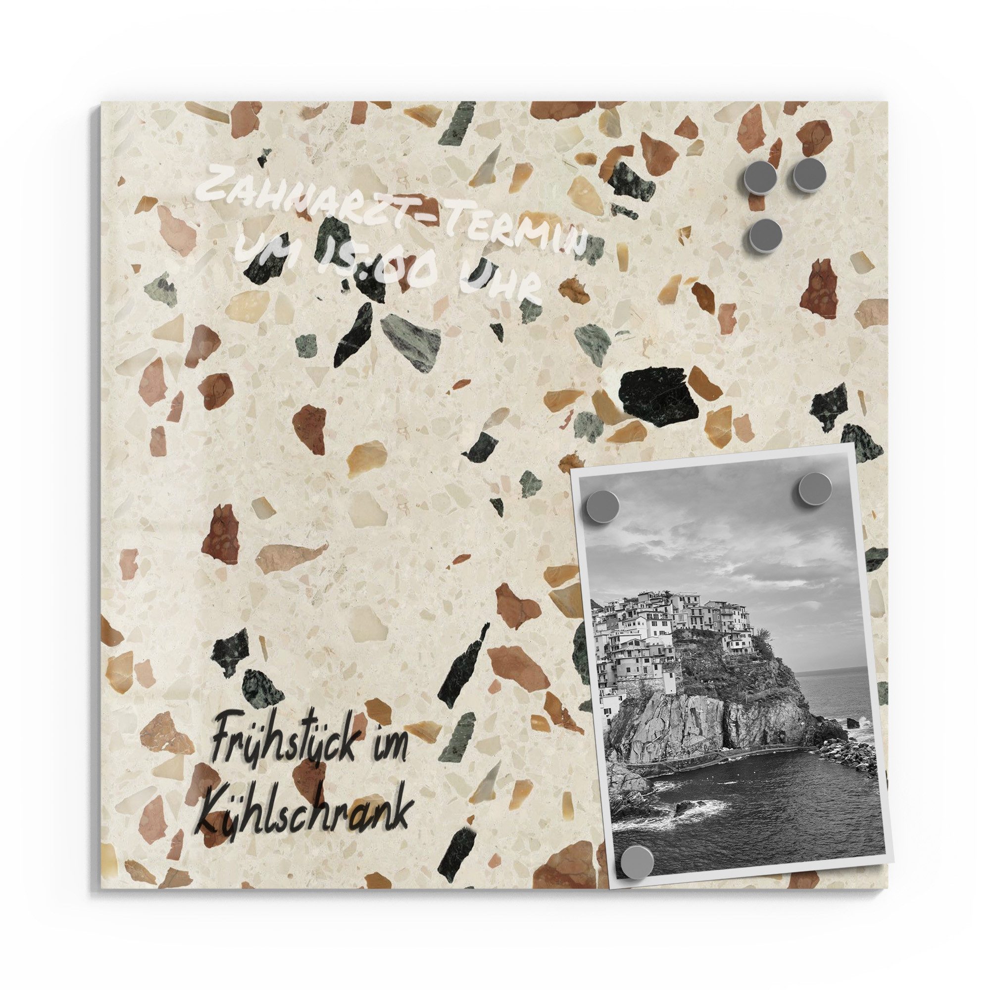DEQORI Magnettafel 'Bunter Terrazzo-Stil', Whiteboard Pinnwand günstig online kaufen