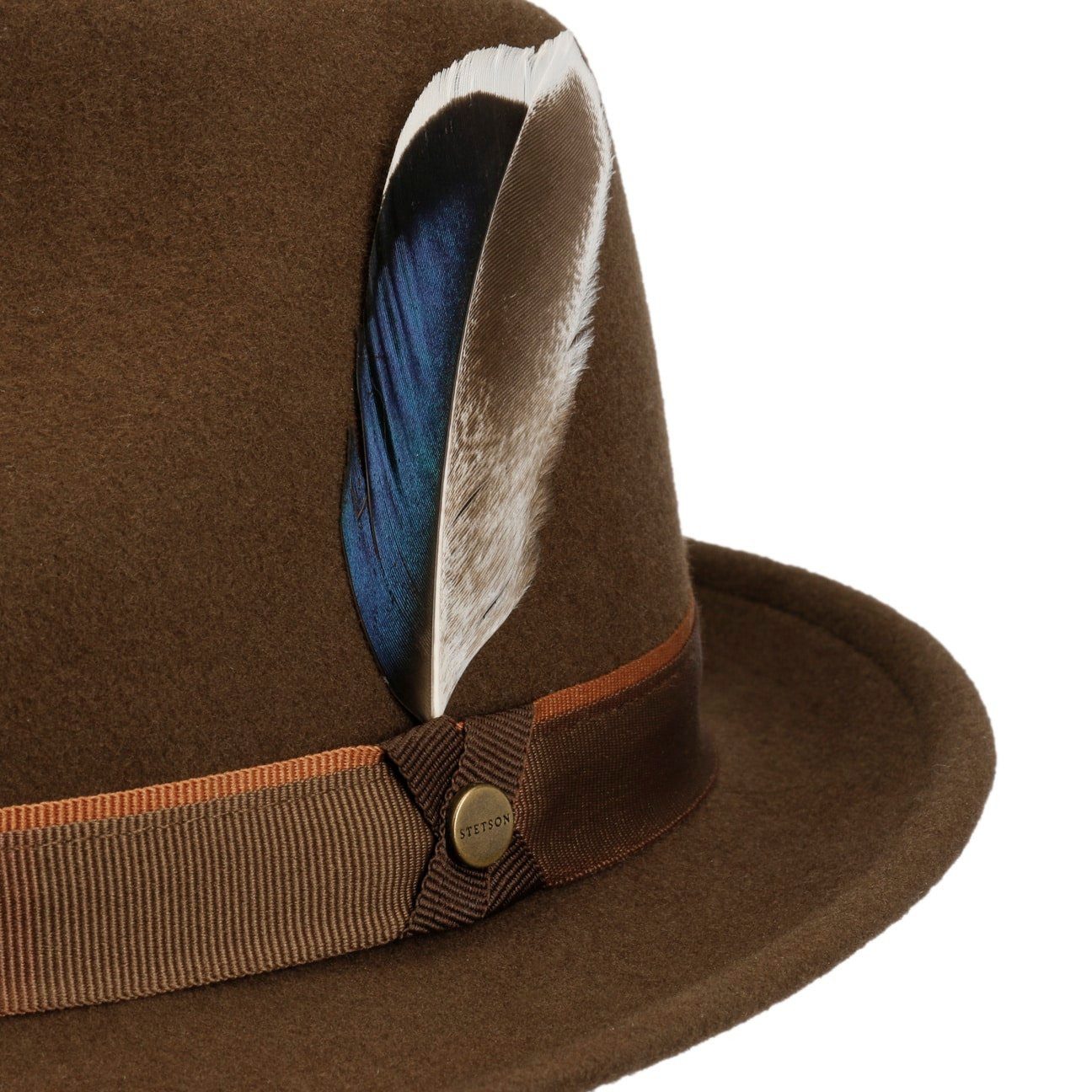 Stetson Trilby (1-St) Wollfilzhut mit Ripsband