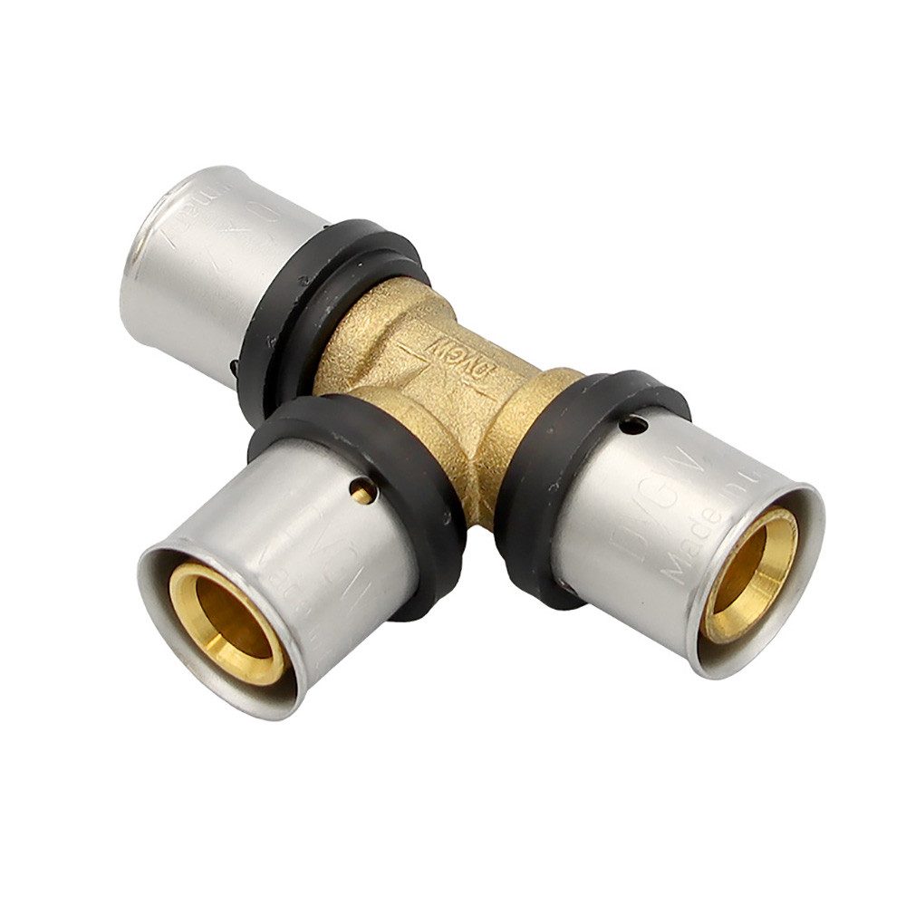 Pressfitting Pressfitting T-Stück 20x2 mm TH Kontur Alu-Mehrschichtverbundrohr