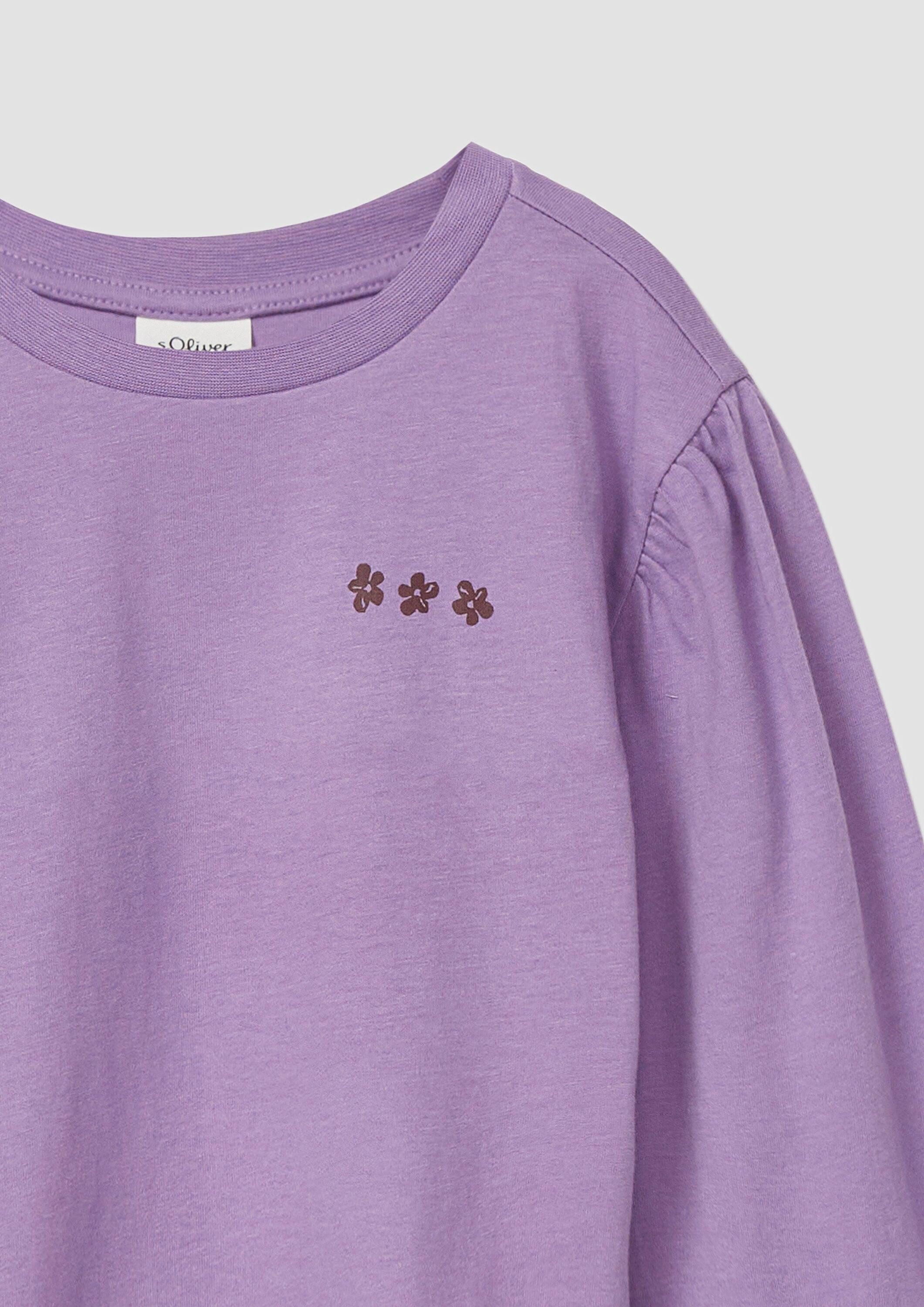 s.Oliver Langarmshirt T-Shirt Loose-Fit-Longsleeve mit Rückenprint