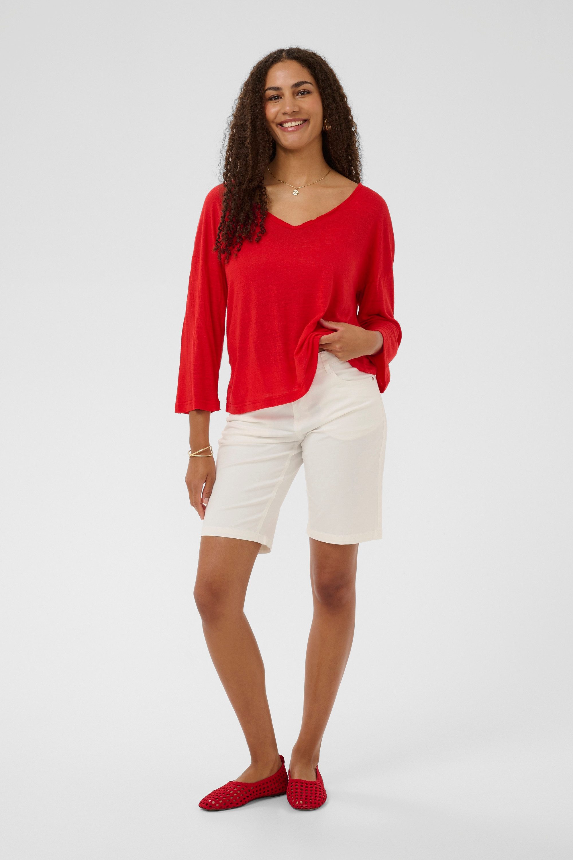 Cream Kurzarmbluse Kurzarm-Bluse CRFulla