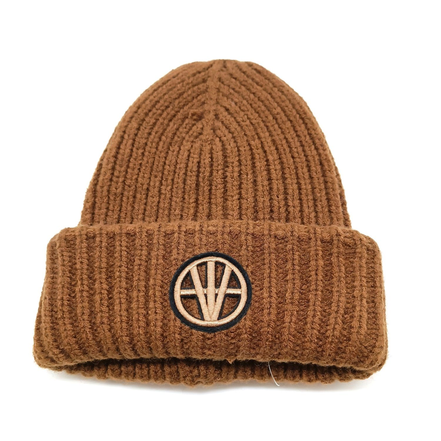 Loevenich Strickmütze Strickmütze Stand up dark brown