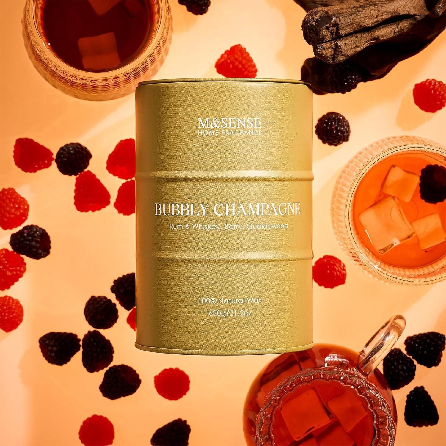 LuxusKollektion Duftkerze Duftkerze Sojakerze Glas 130 Stunden 600g 600g Prickelnder Champagner