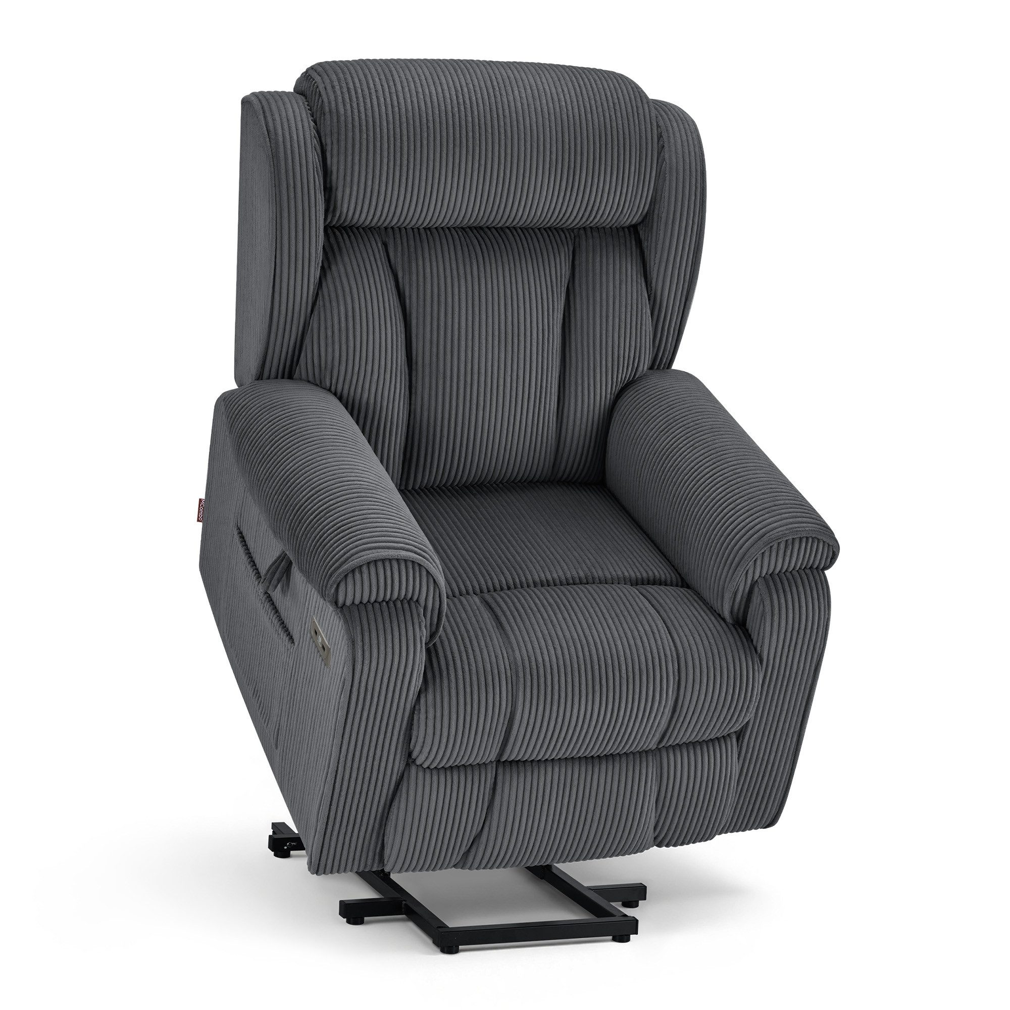 MCombo Relaxsessel M MCombo 4-Motoren-Aufstehsessel 7558, Zero-Gravity Sessel mit Aufstehhilfe, Elektrische Lenden- & Kopfstütze
