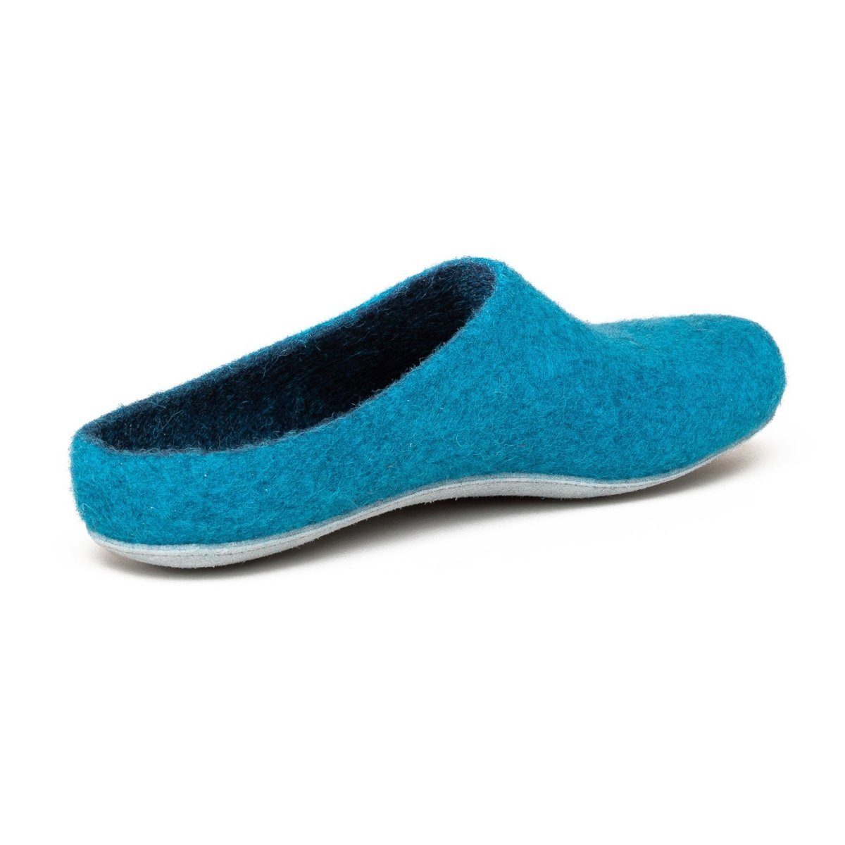 Gottstein Magicfelt 701 (100% Wolle) blau (Größe 36-42) Hausschuh