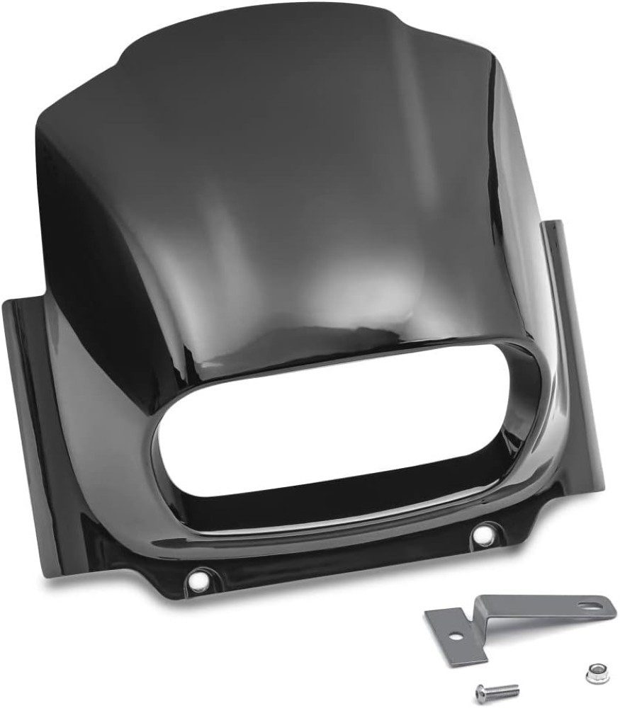 Motea Motorradhelm-Visier Scheinwerfer Frontmaske für Harley (Einzelartikel, 1-St., Einzelteil), Passgenau, robust, modernes Design