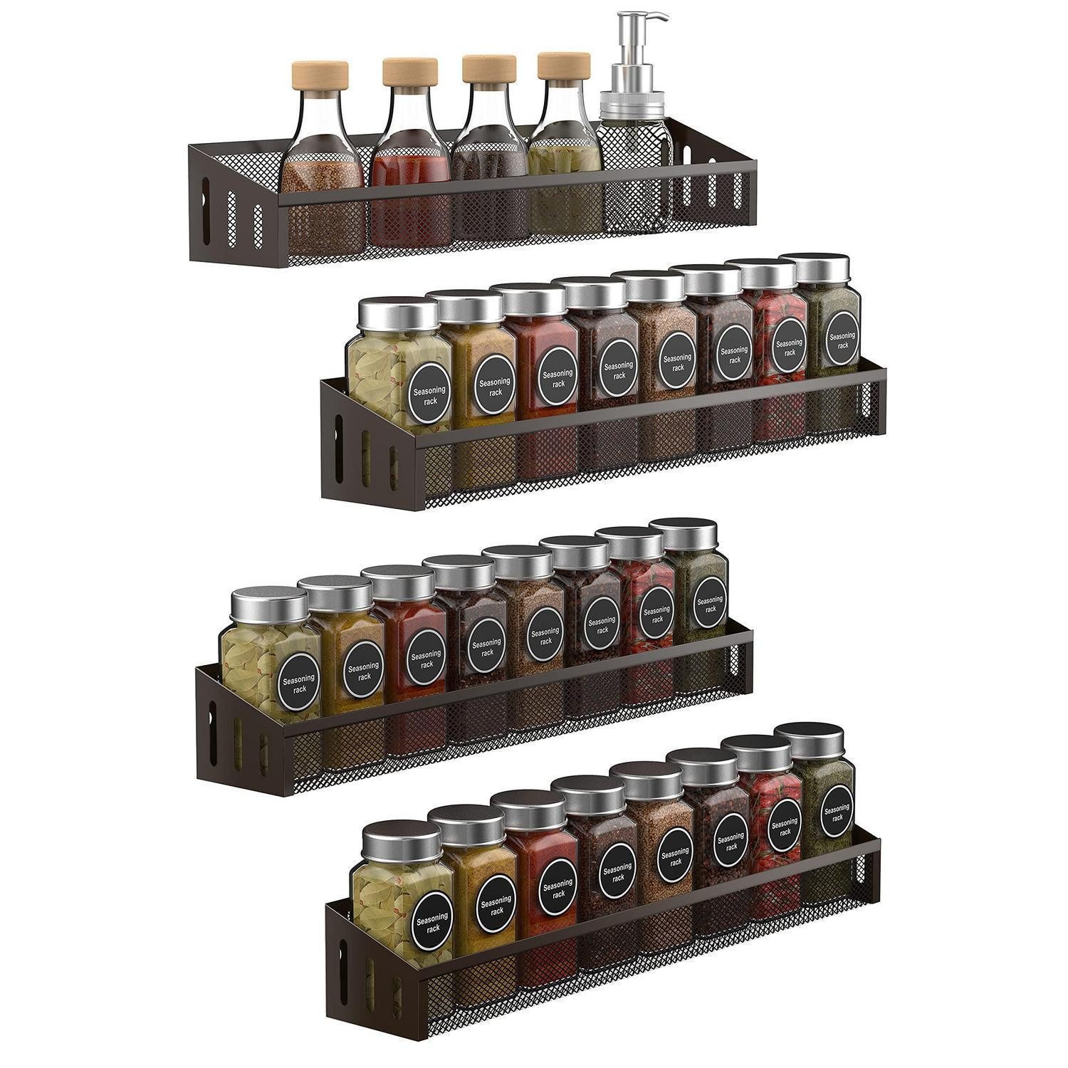 LuxusKollektion Gewürzregal Gewürzregal Bronze 2er-Set, 2-tlg.