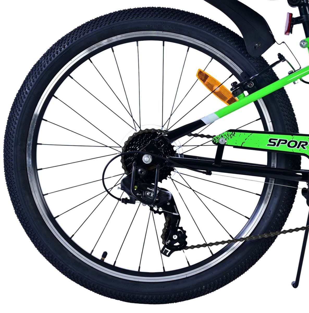 Volare Kinderfahrrad 24 Zoll Kinder Fahrrad Kinderfahrrad Rad Bike 7 Gang Sportivo Gr 24116, 7 Gang Shimano, Kettenschaltung, Seitenständer, Schutzbleche, Trinkflasche, Klingel
