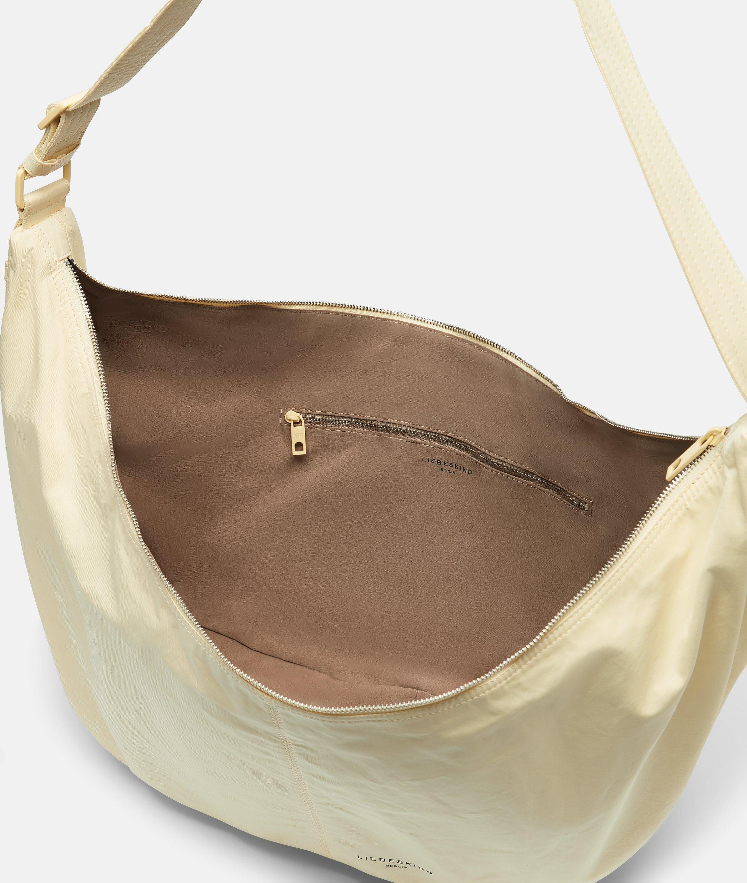 Liebeskind Berlin Schultertasche Nylon Moon Hobo L, Große Hobo-Bag aus Nylon