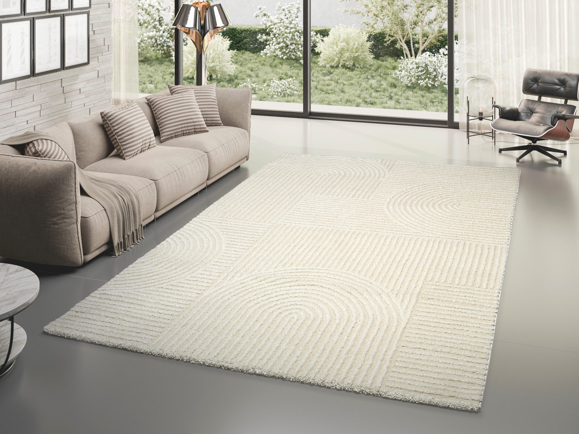 OCI DIE TEPPICHMARKE Teppich LIV ATMOS, auch als Läufer und in Rund, rechteckig, Höhe: 20 mm, Design Teppich, auch in quadratischer Form, alle Räume