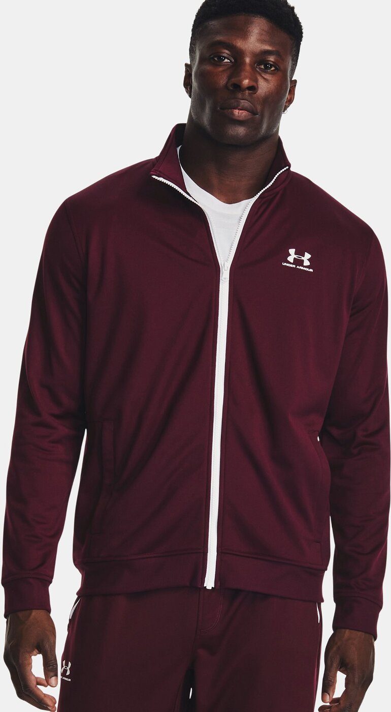 T-Shirt TRICOT JACKET Bordeaux SPORTSTYLE Rot MAROON Under Armour® DARK