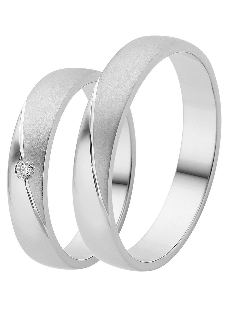 Firetti Trauring Schmuck Geschenk Gold 375 Hochzeit Ehering Trauring "LIEBE", Made in Germany, wahlweise mit oder ohne Brillant
