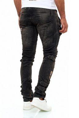 KINGZ Slim-fit-Jeans mit tollen Akzenten