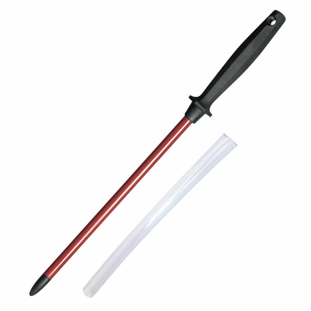 WESTMARK Wetzstab Länge: 35,3 cm, Sinterrubin/Kunststoff, Wetzstab + Stabschutz