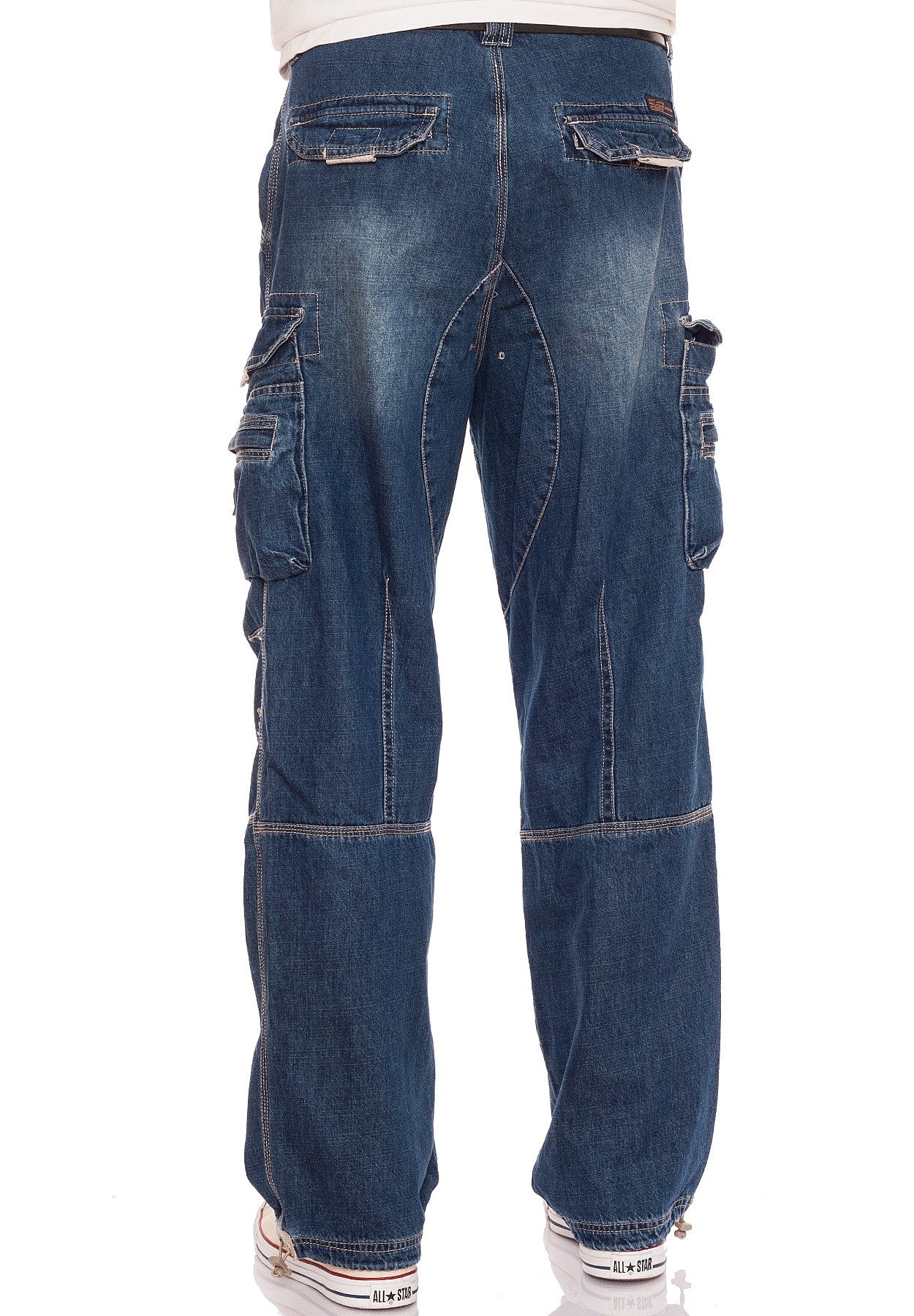 Jet Lag Cargojeans Safety B long mit weitem Bein und vielen verschließbaren Taschen