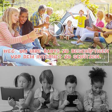 arnssien Erweiterte Optionen Kinderkamera (40 MP, 1x opt. Zoom, inkl. Lautsprecheranpassung Denkfähigkeit und Kinderkomfort mit 32GBSD-Karte, Mit 2,4-Zoll-1080P-Bildschirm und Flip-Linse, langer Akkulaufzeit)