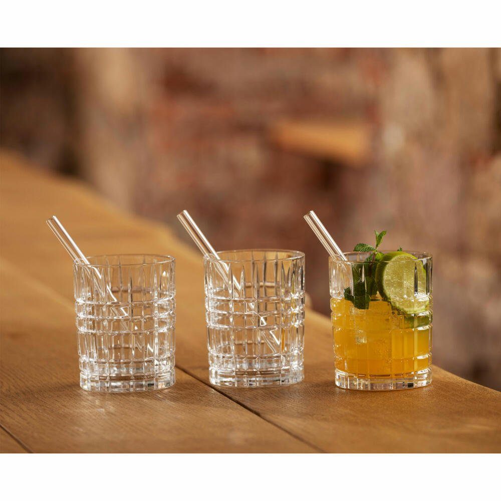 Nachtmann Trinkhalme Glastrinkhalm Set 15 cm, (Set, 4-tlg), wiederverwendbar